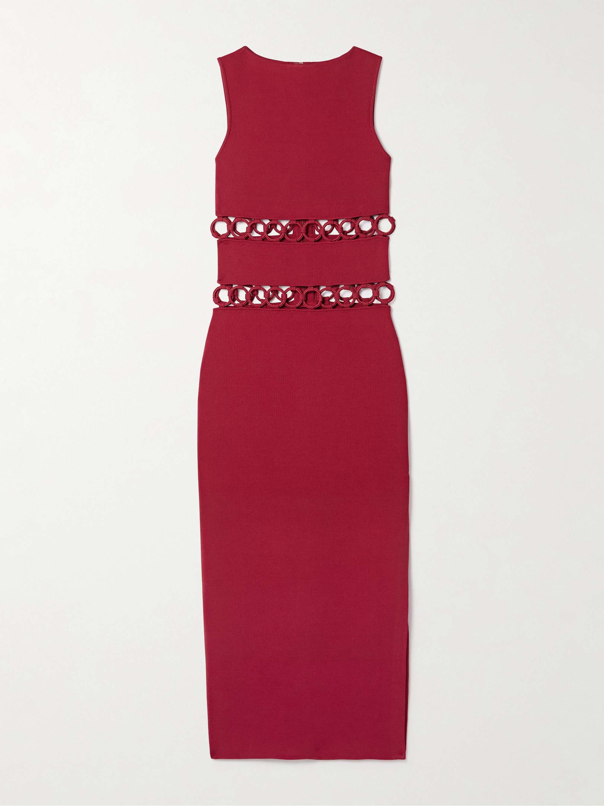 River cutout embellished stretch-knit midi dress view