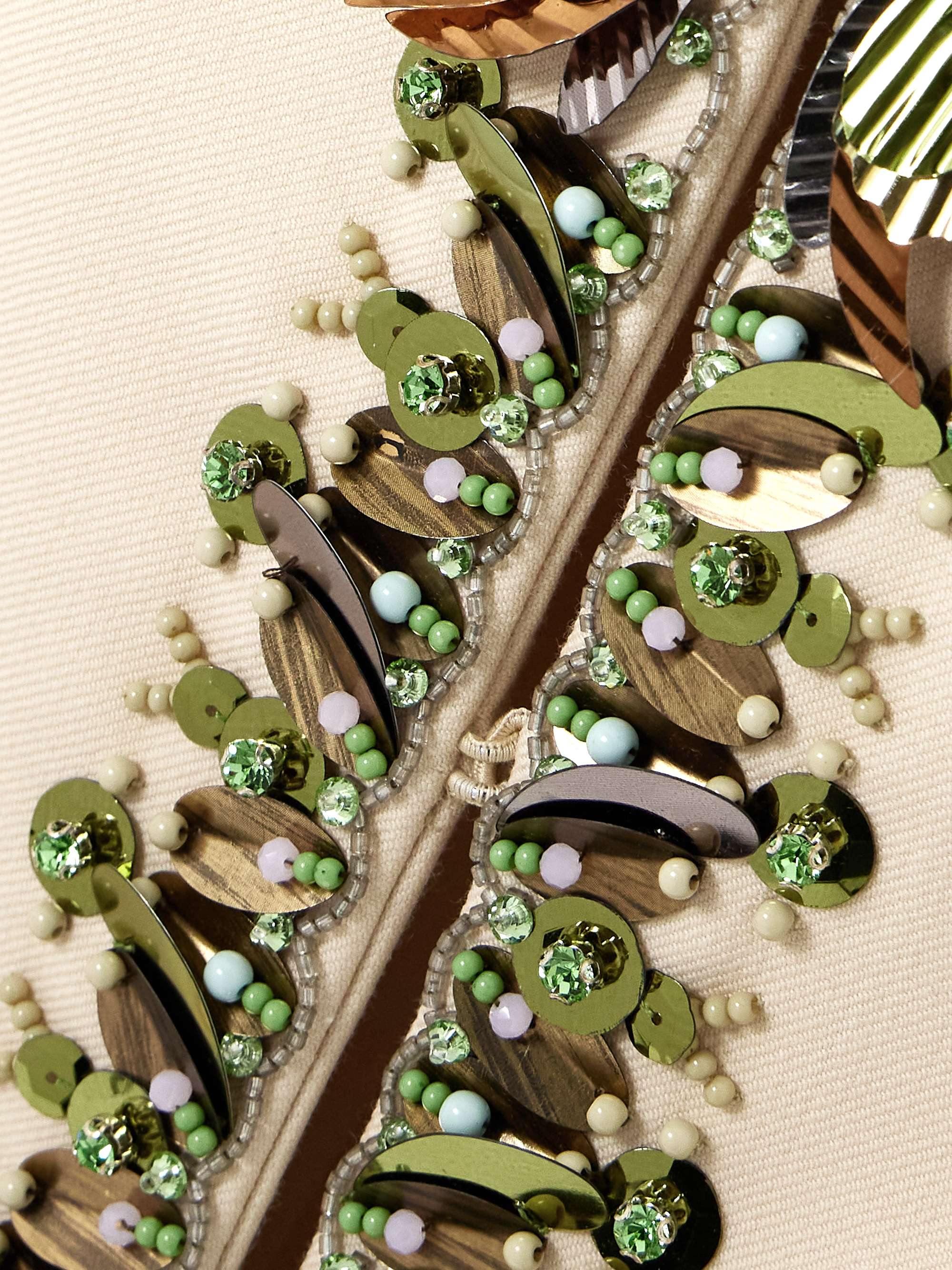 Embellished wool and silk-blend twill vest view
