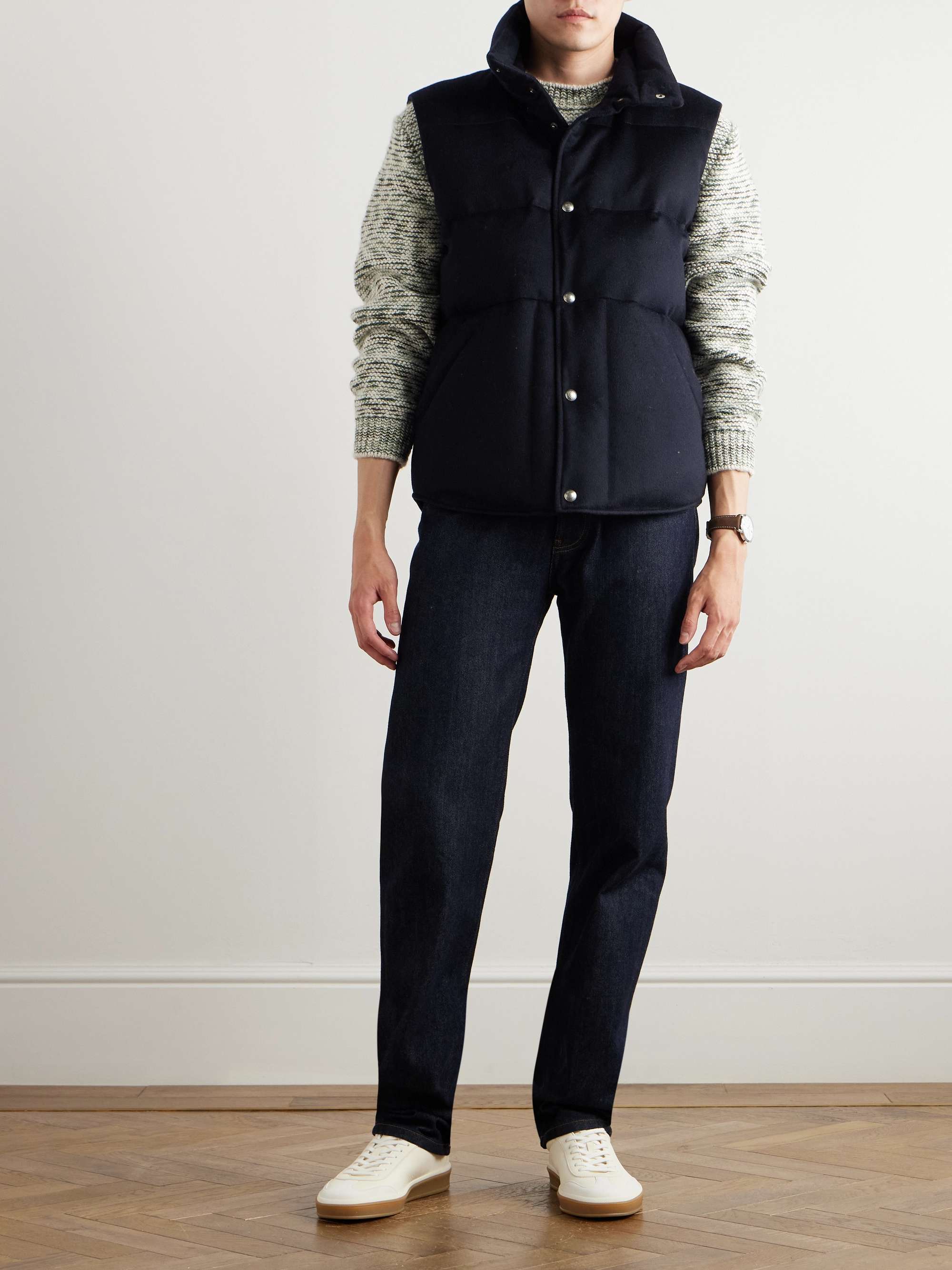 Lucio Quilted Storm System® Cashmere Down Gilet view