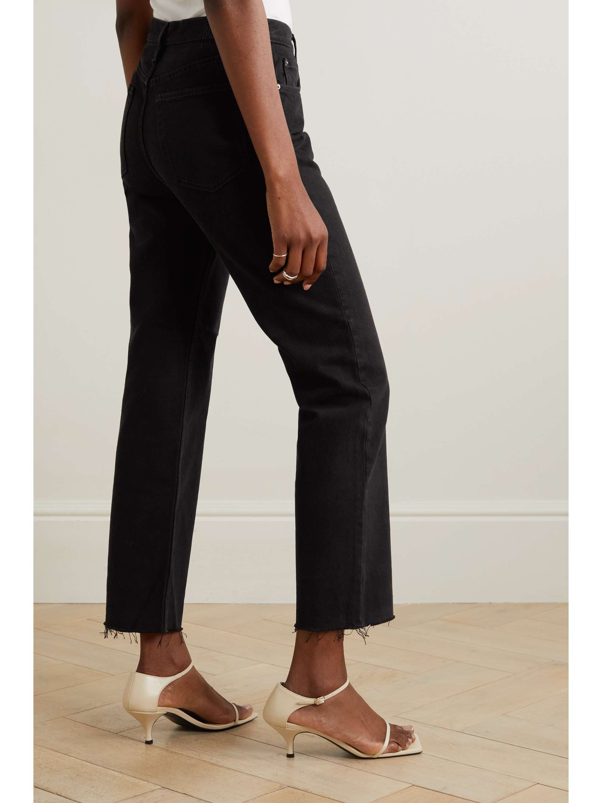 Classic Cut high-rise straight-leg organic jeans view