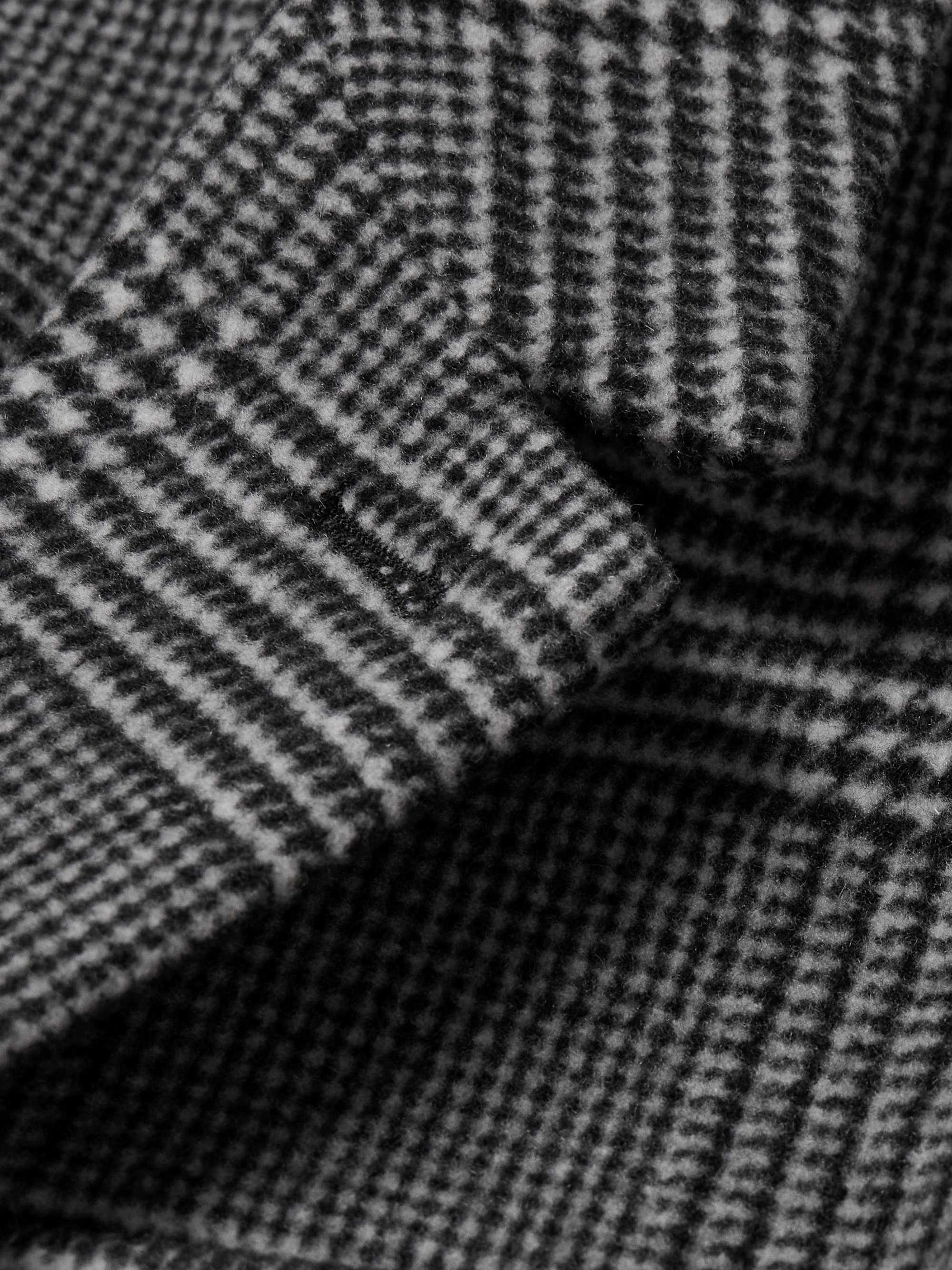 Checked Virgin Wool-Blend Coat view