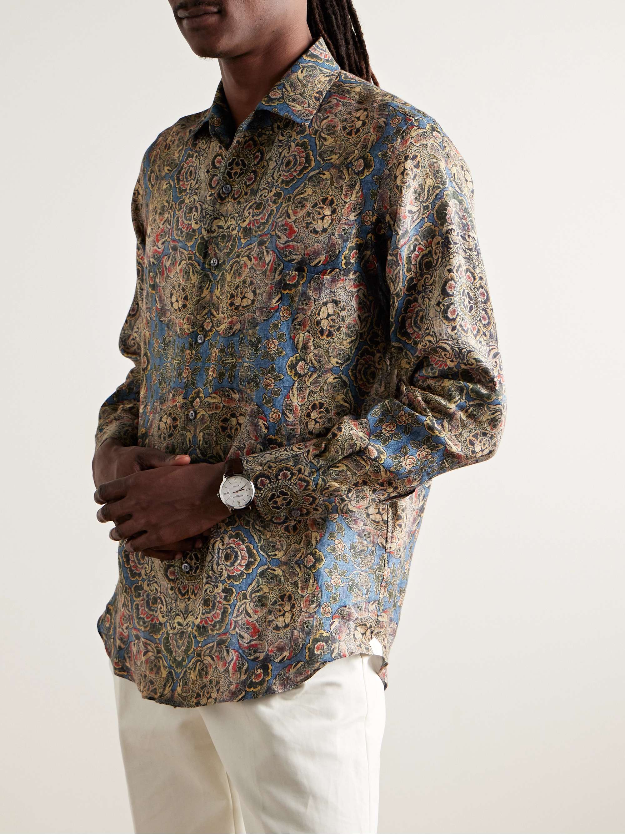 Printed Linen Shirt view