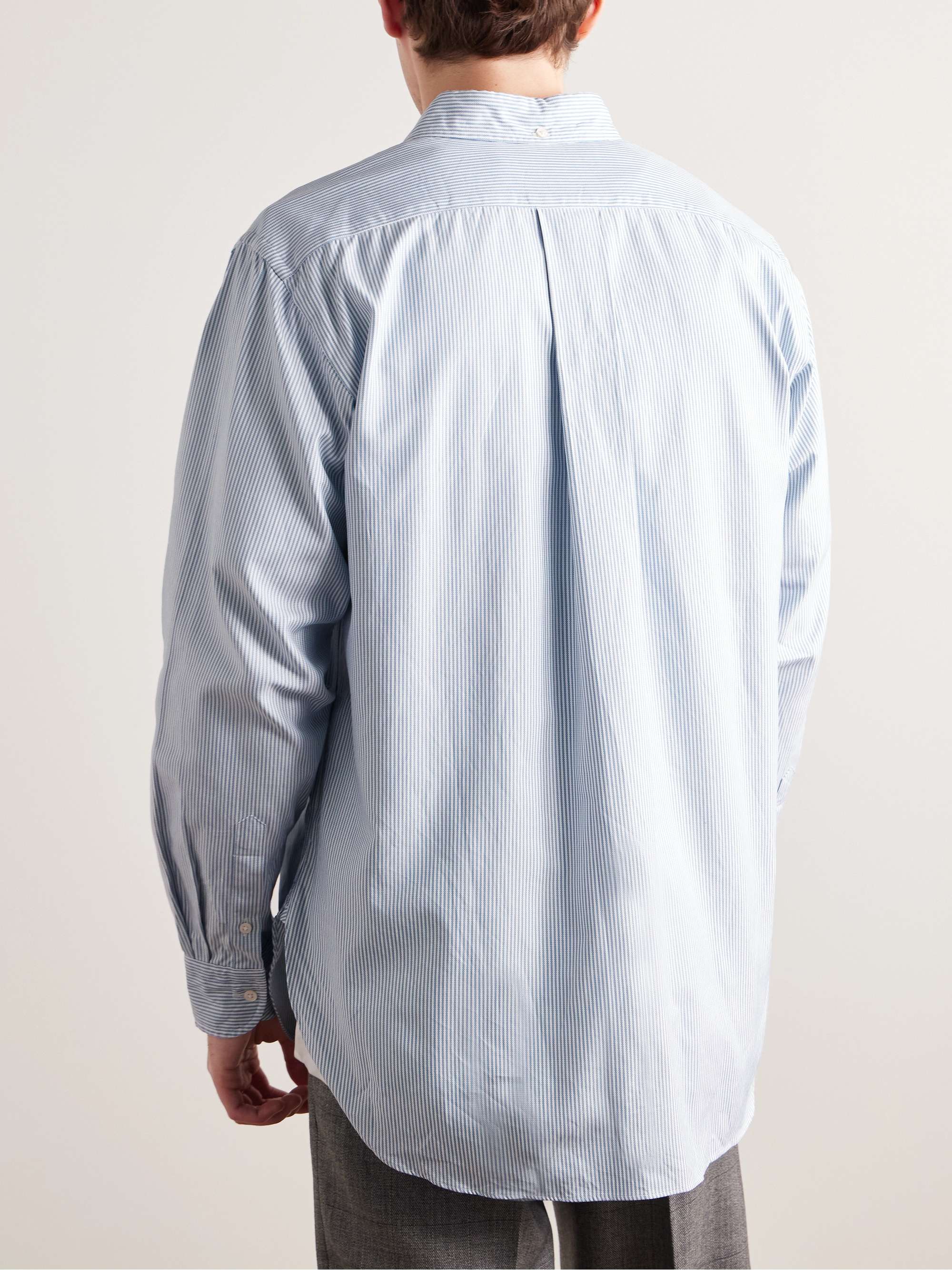 Finx Button-Down Collar Striped Cotton Oxford Shirt view