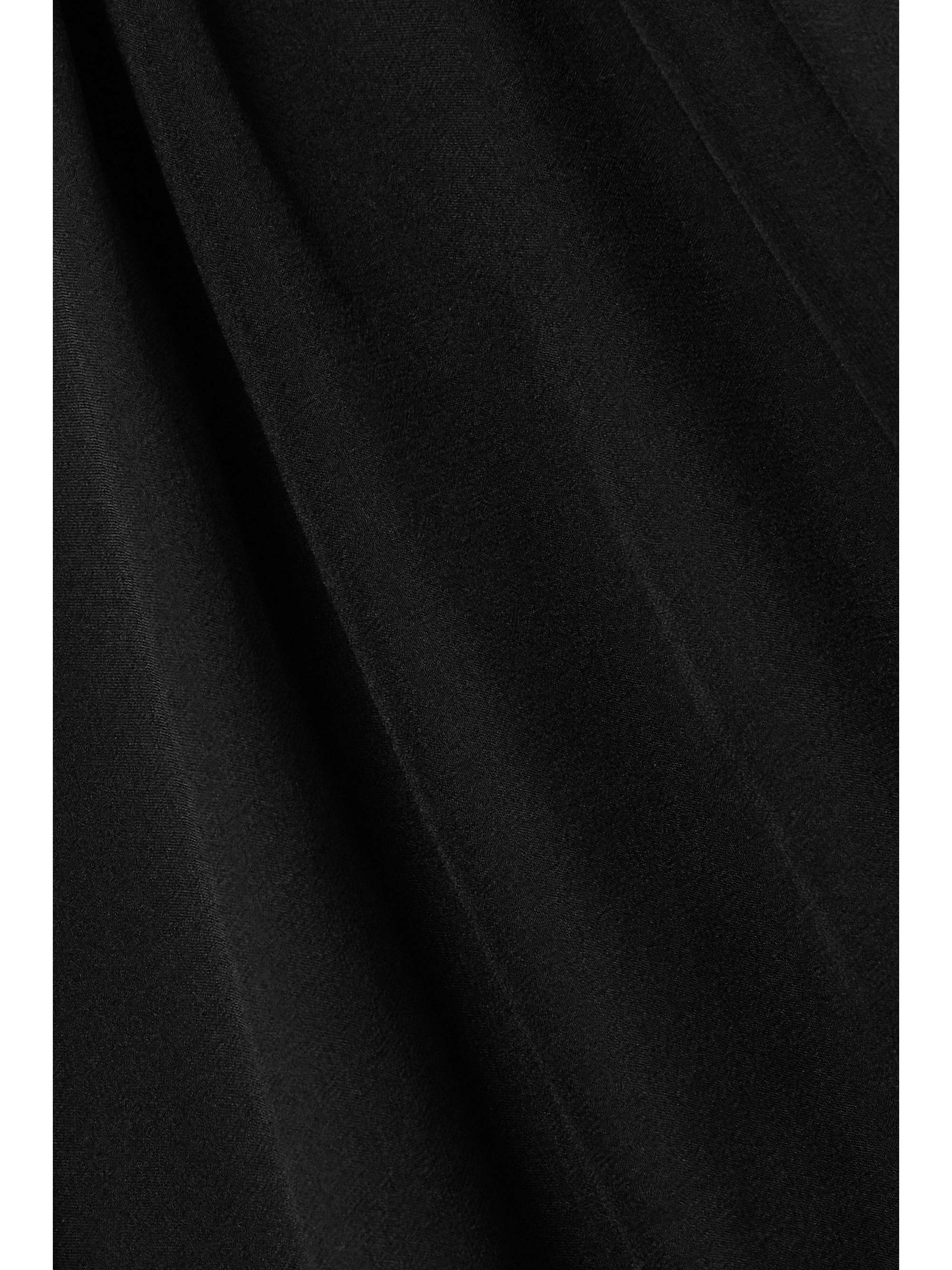 Appliquéd chiffon and crepe de chine gown view