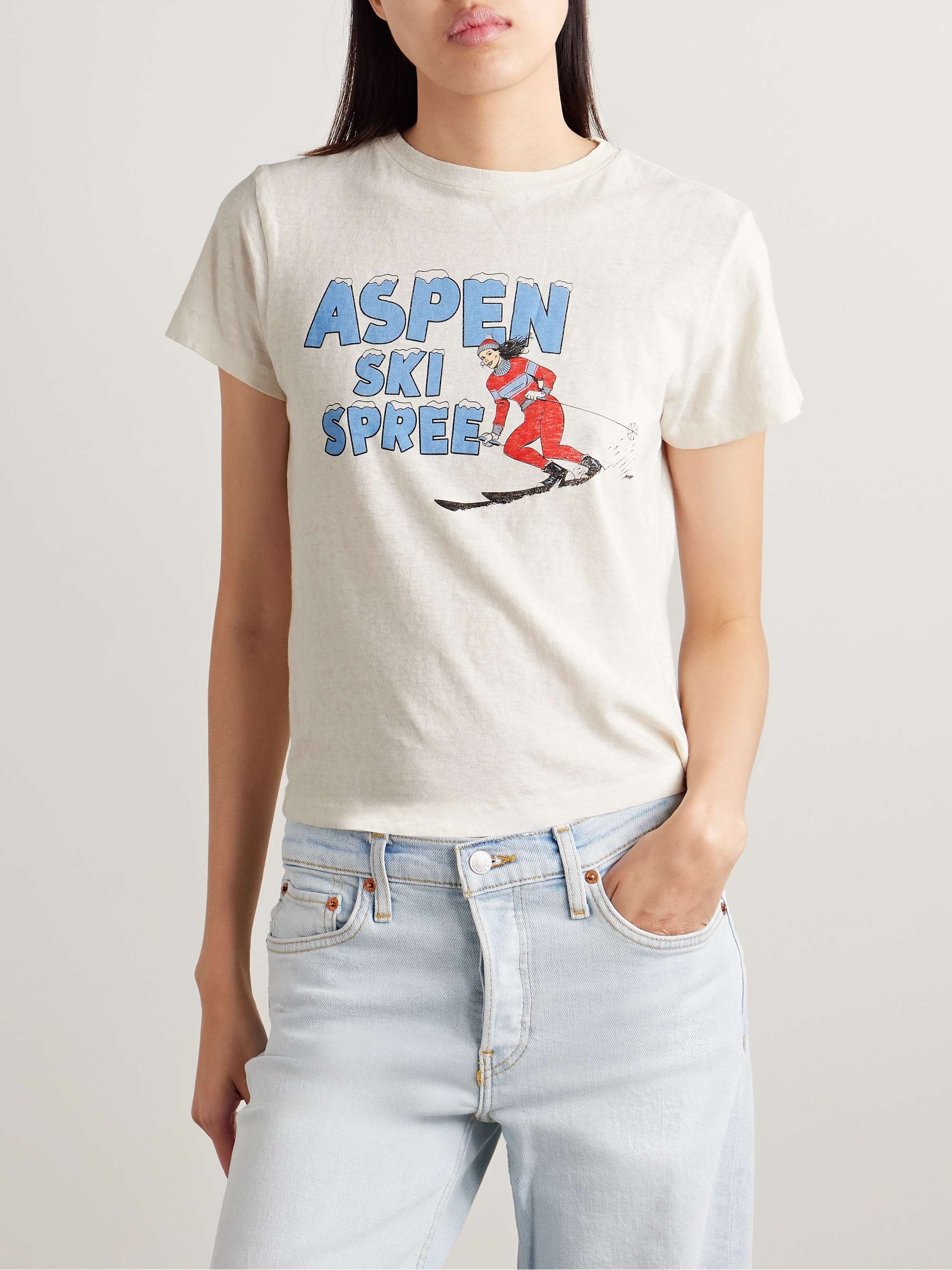Ski Spree printed cotton-jersey T-shirt view