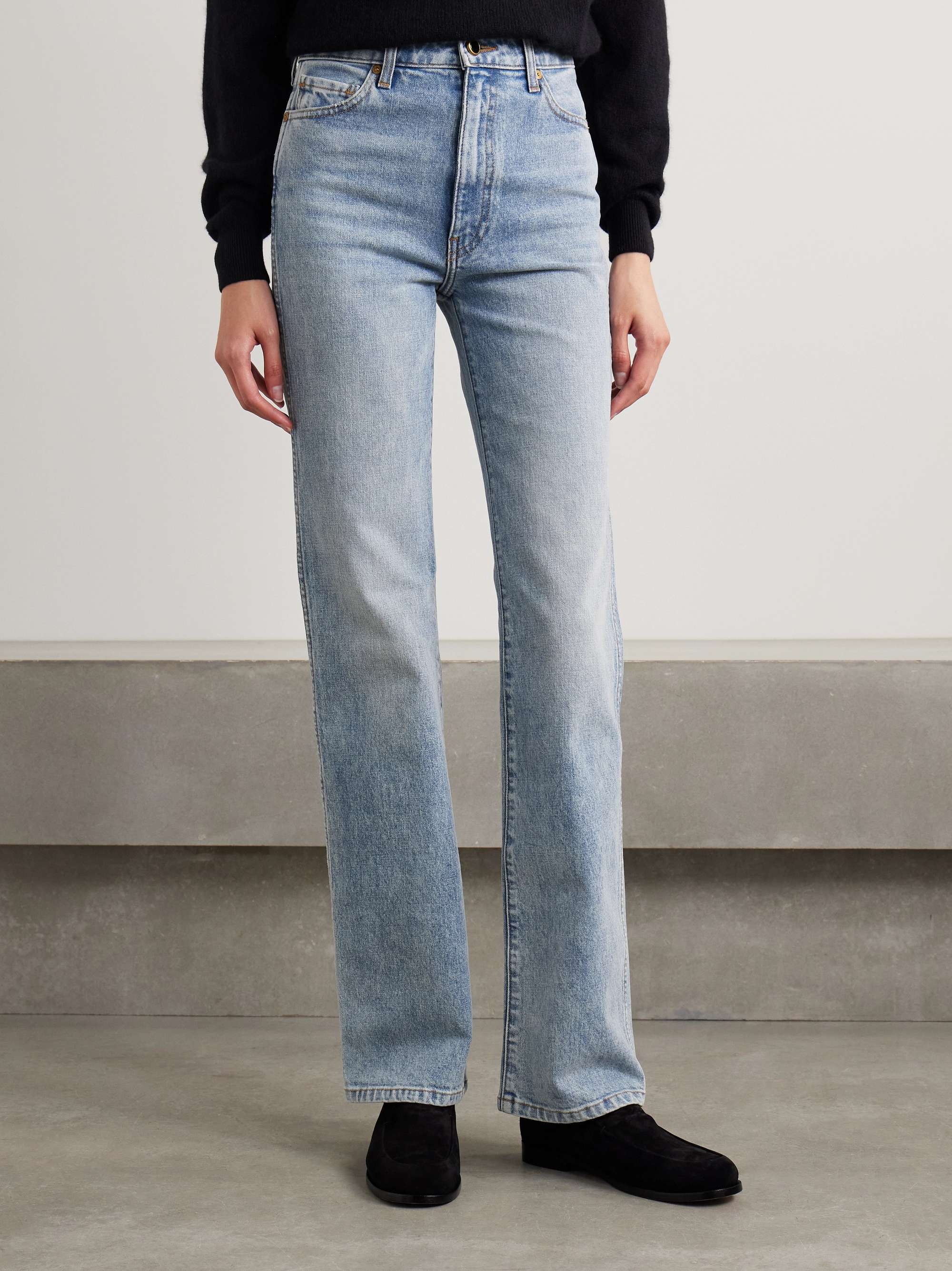 Danielle Stretch high-rise straight-leg jeans view