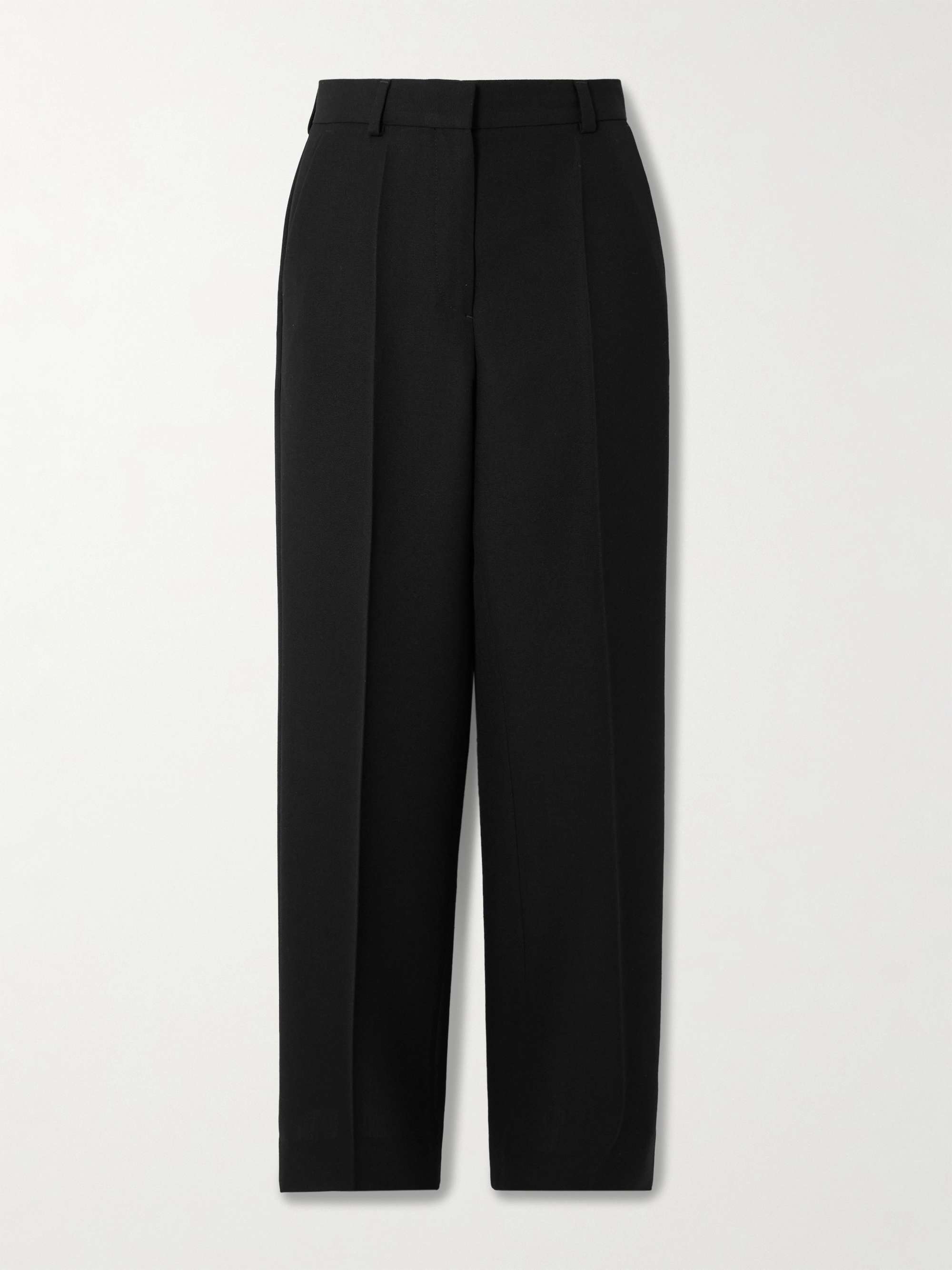 Recycled grain de poudre straight-leg pants view
