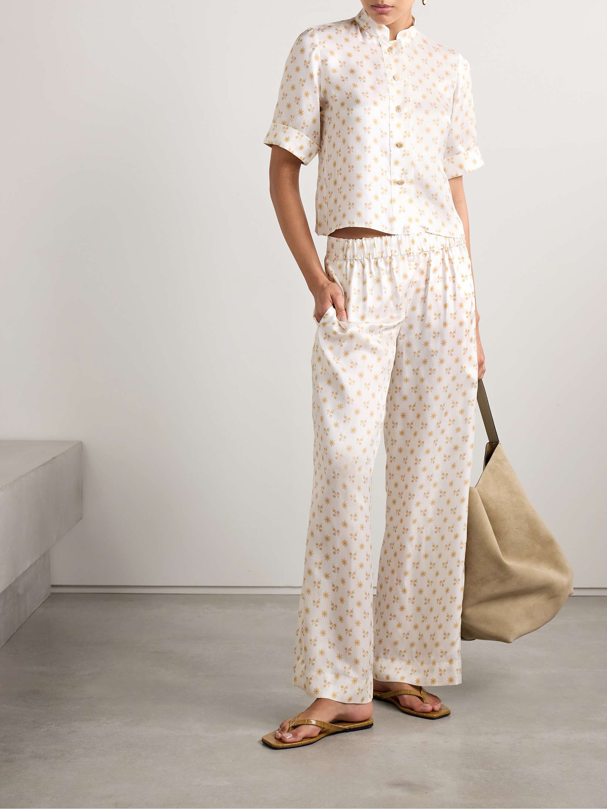 Josette floral-print twill shirt view