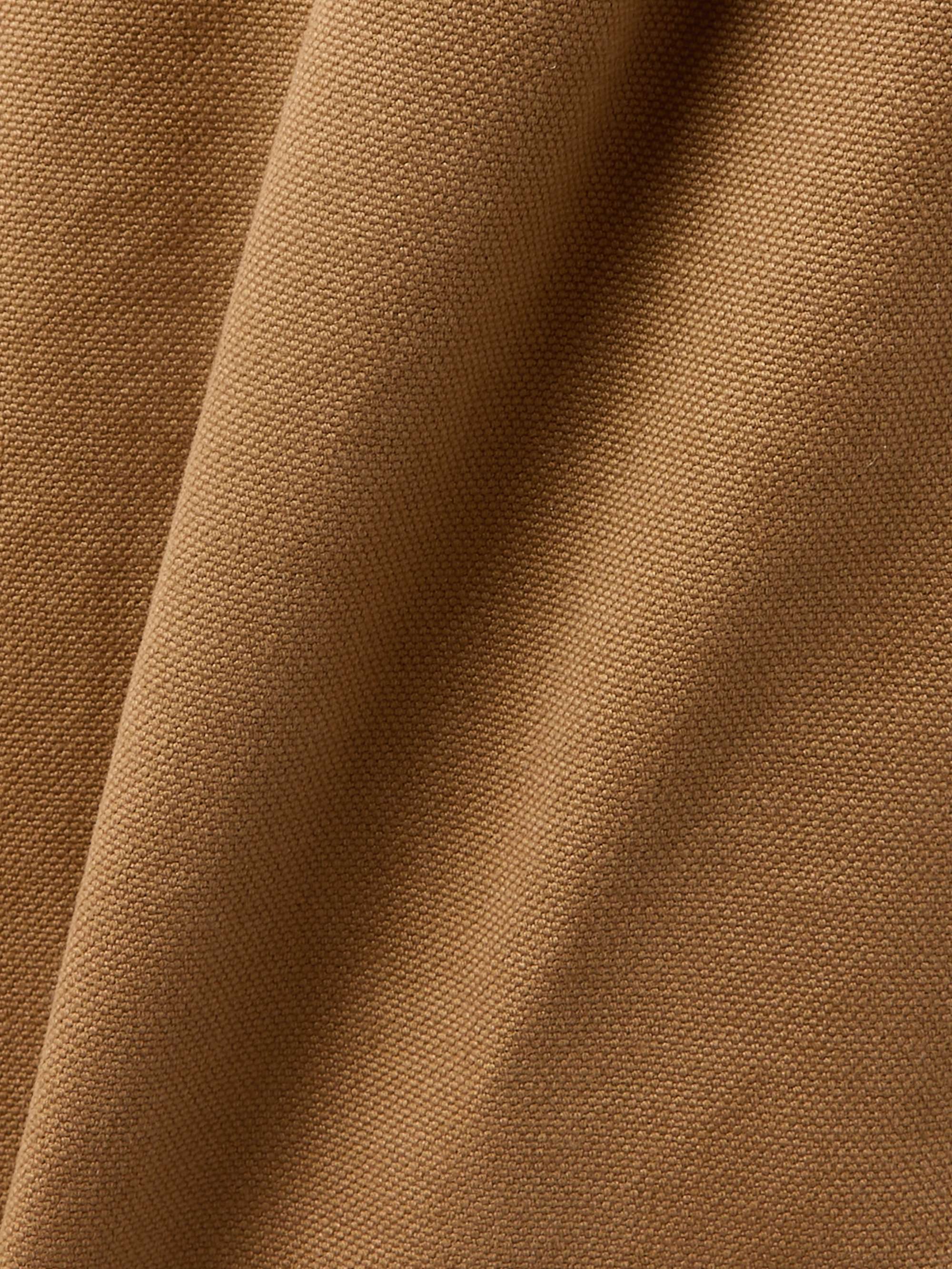 Pleated garment-dyed cotton-canvas straight-leg pants view