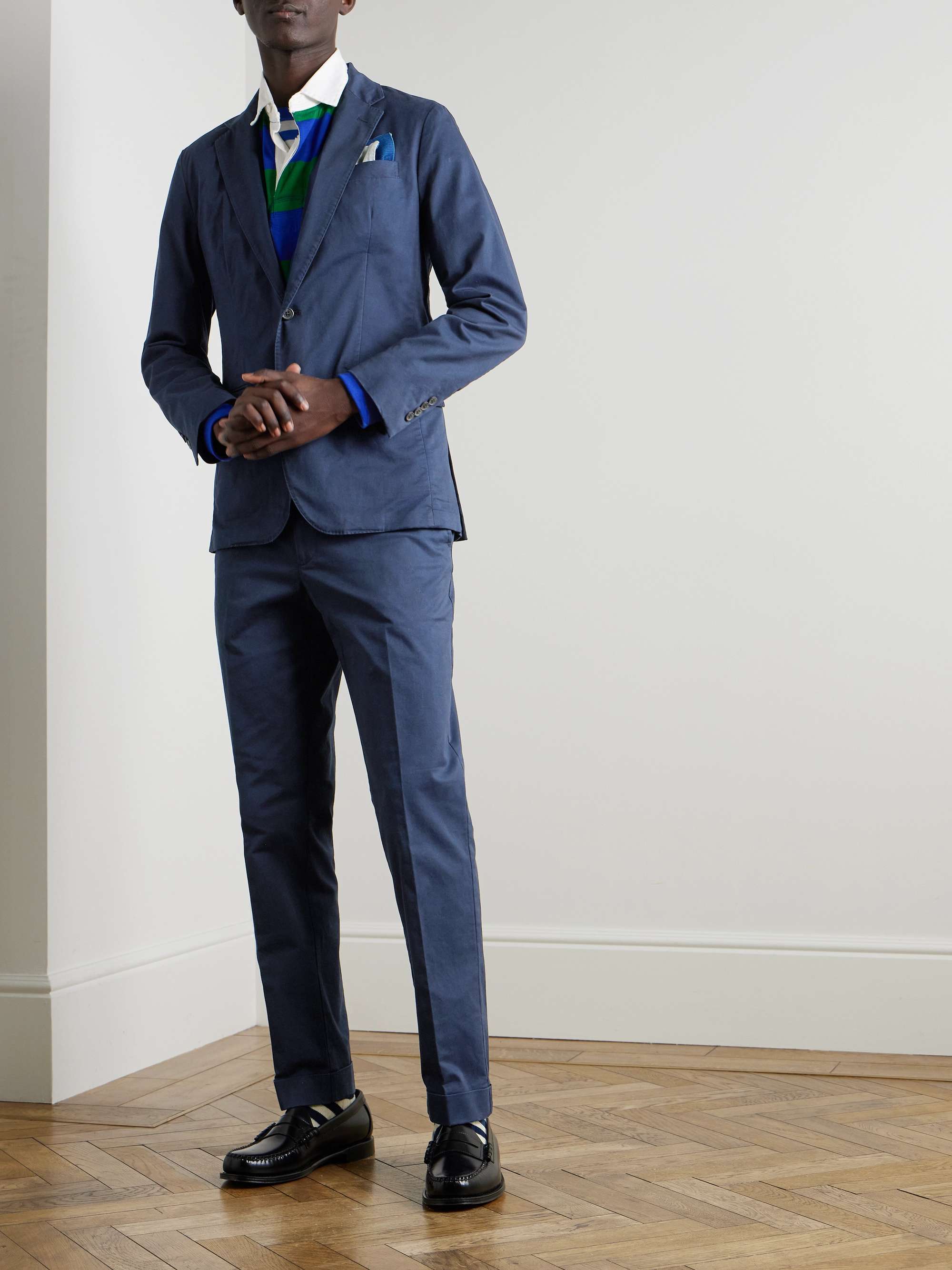 Cotton-Blend Twill Suit Jacket view