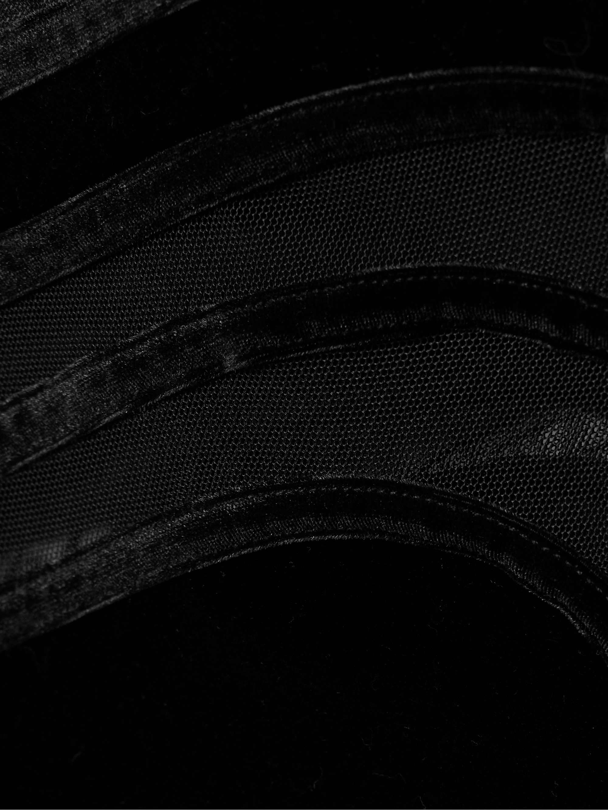 Rhiannon underwired mesh and velour swimsuit view