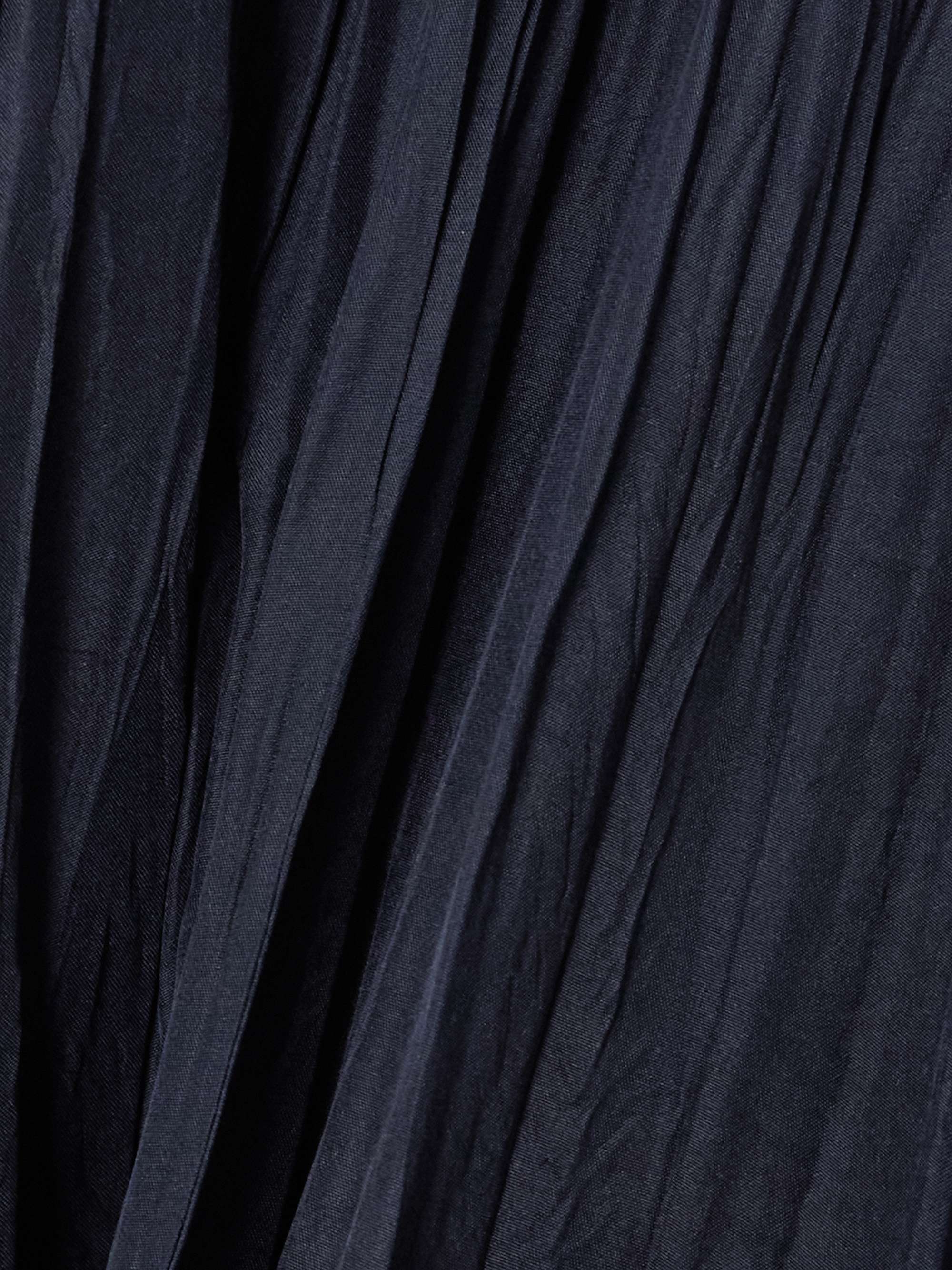 Sully crinkled silk-habotai midi skirt view