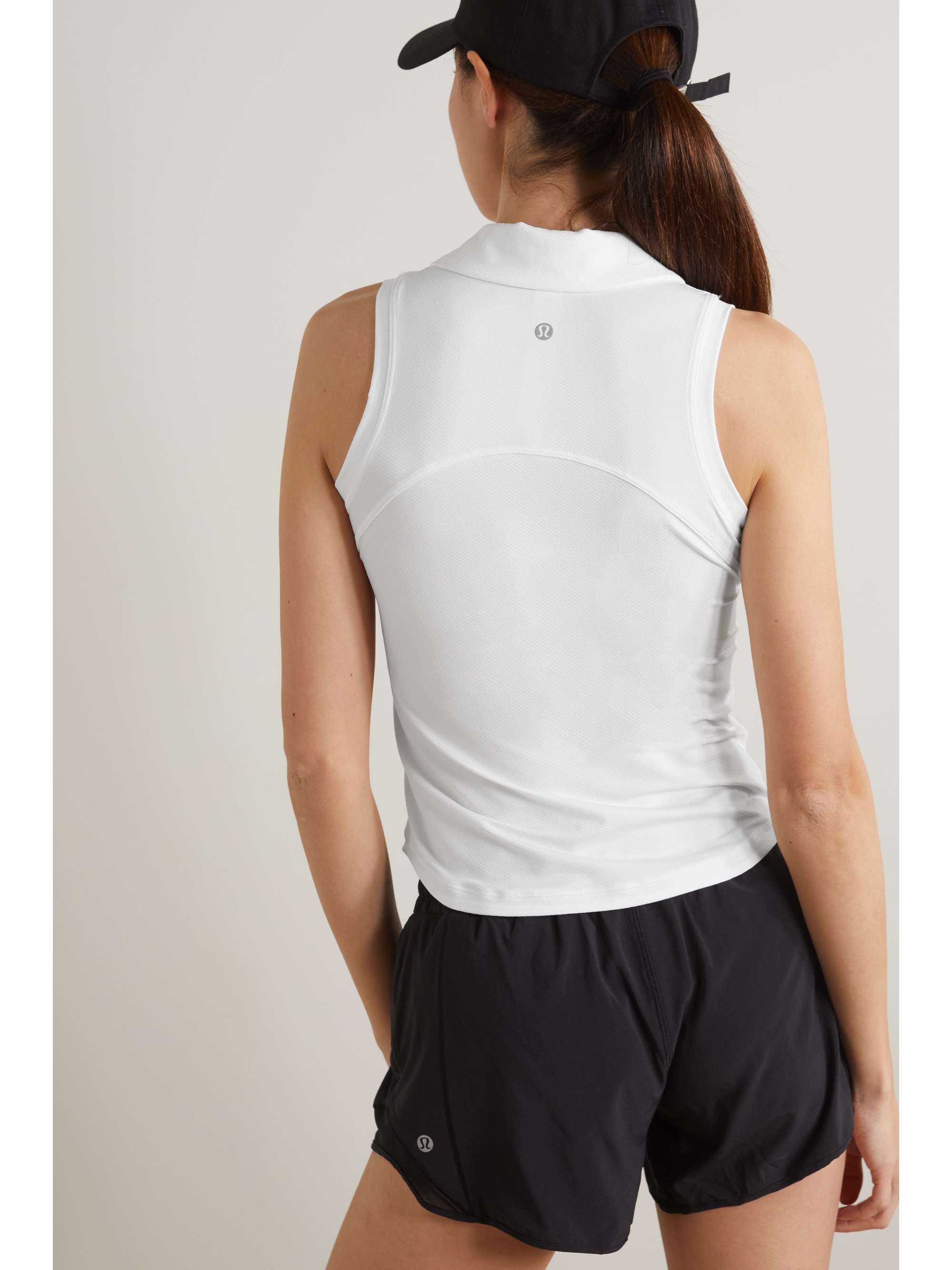 Stretch recycled-jersey tank view