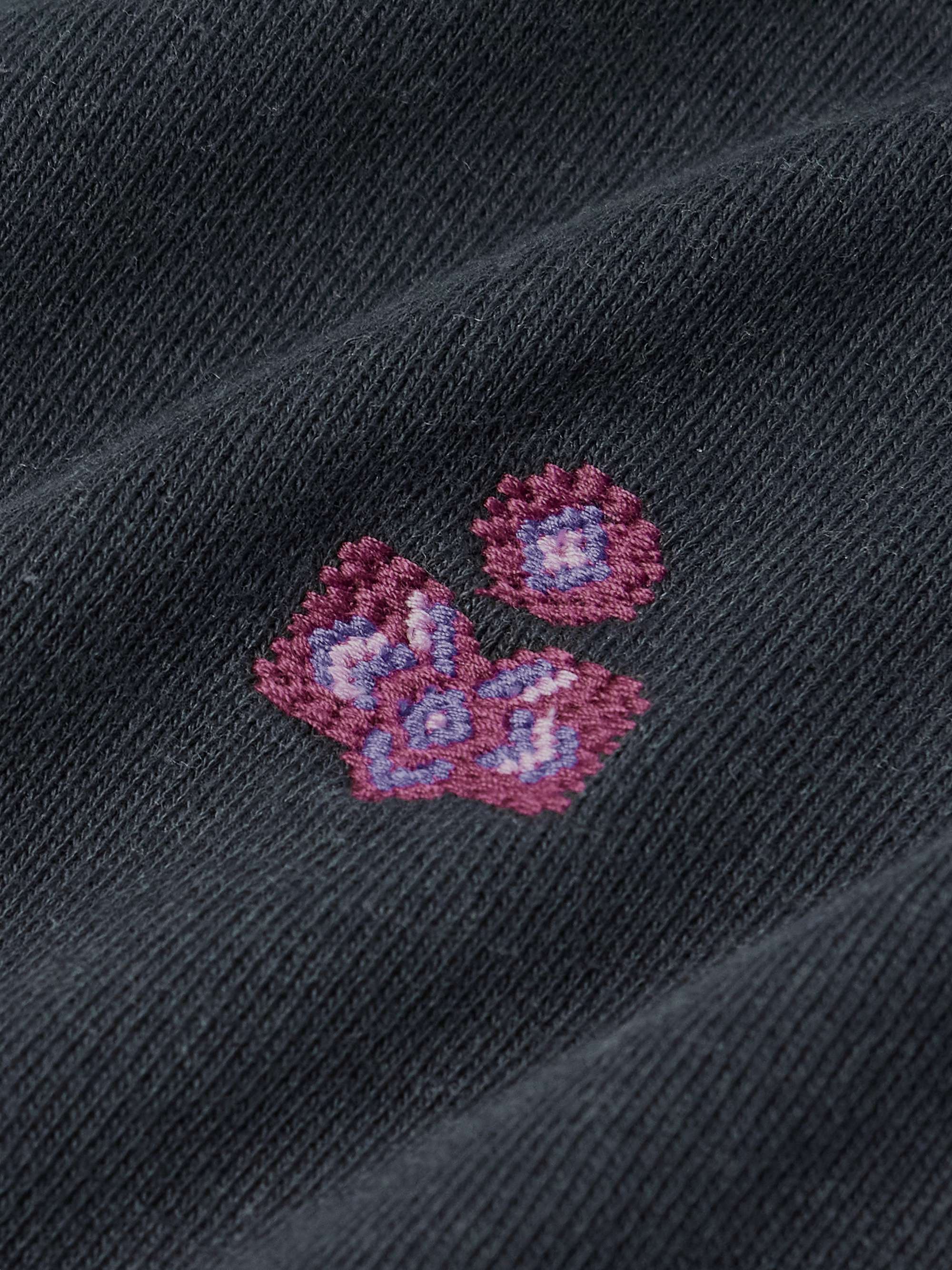 Mike Logo-Embroidered Cotton-Blend Jersey Sweatshirt view
