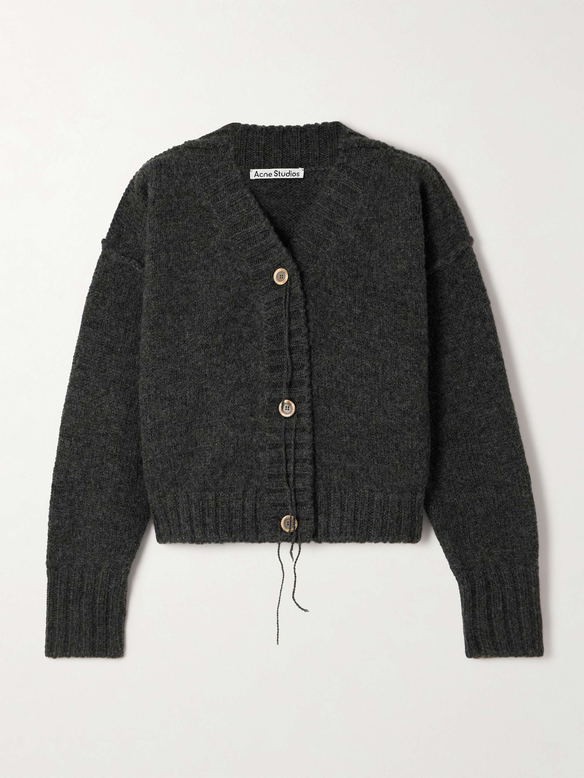 Knitted wool cardigan view