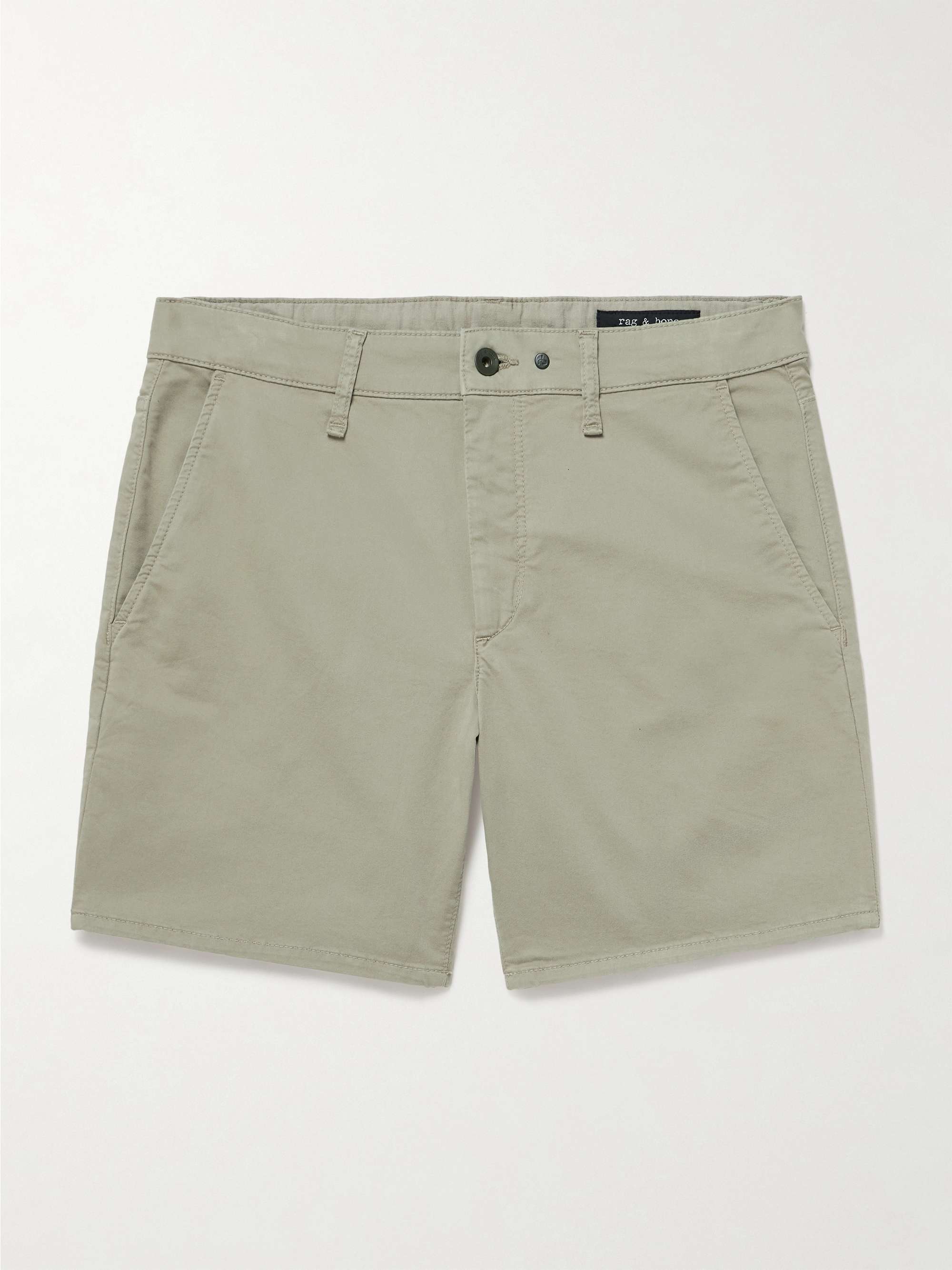 Straight-Leg Cotton-Blend Shorts view