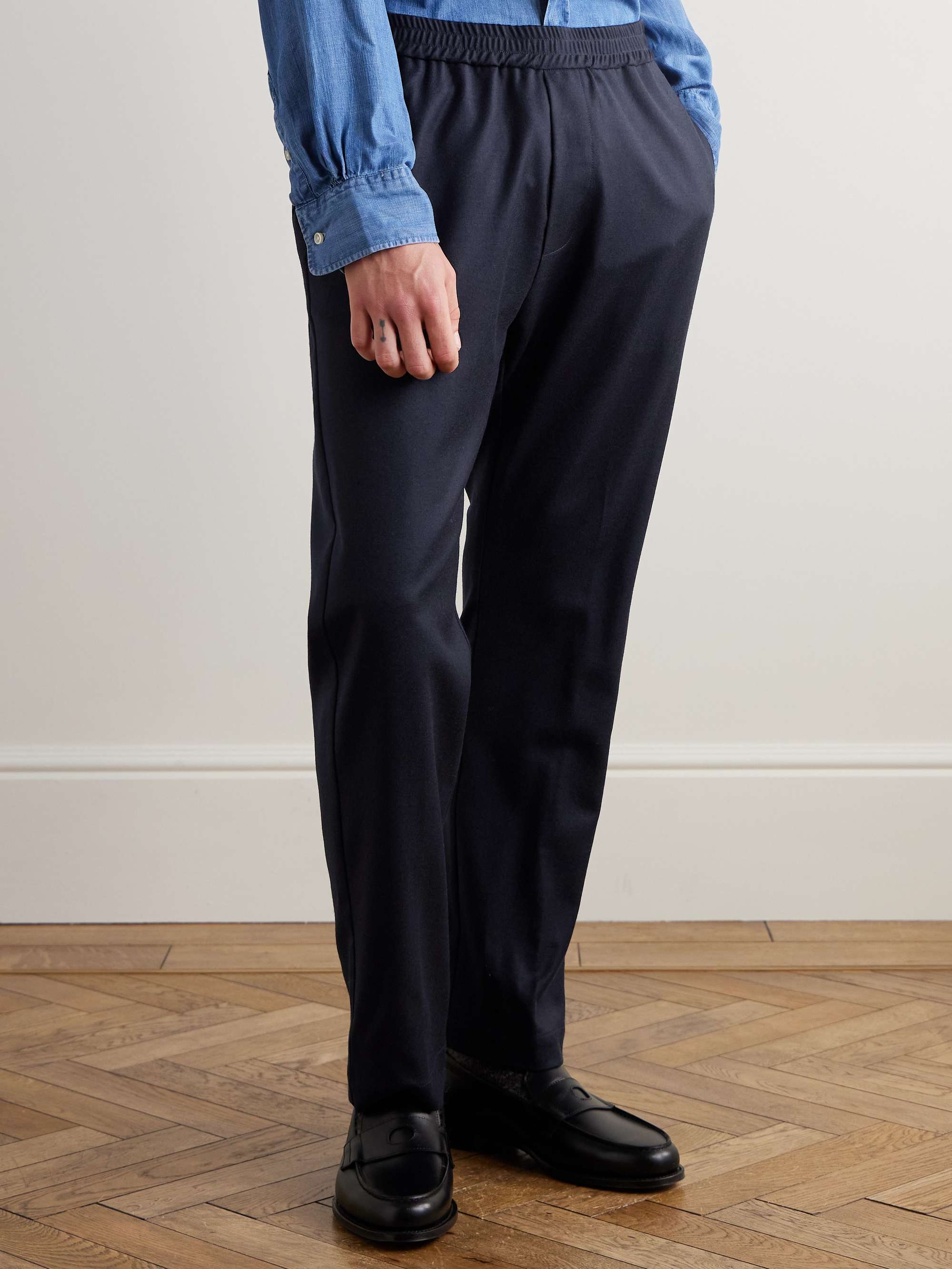 Bativoga Straight-Leg Virgin Wool-Blend Gabardine Trousers view