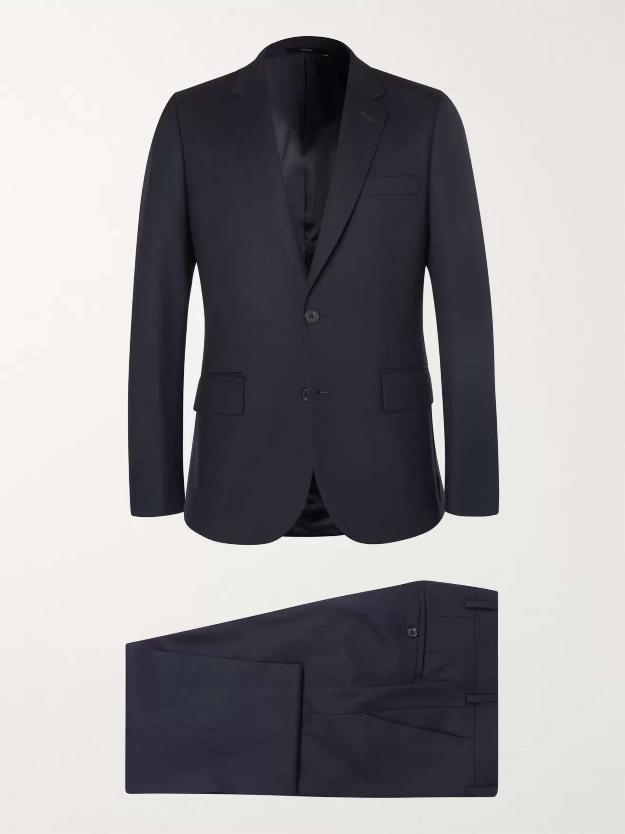 Navy A Suit To Travel In Soho Slim-Fit Wool Suit view