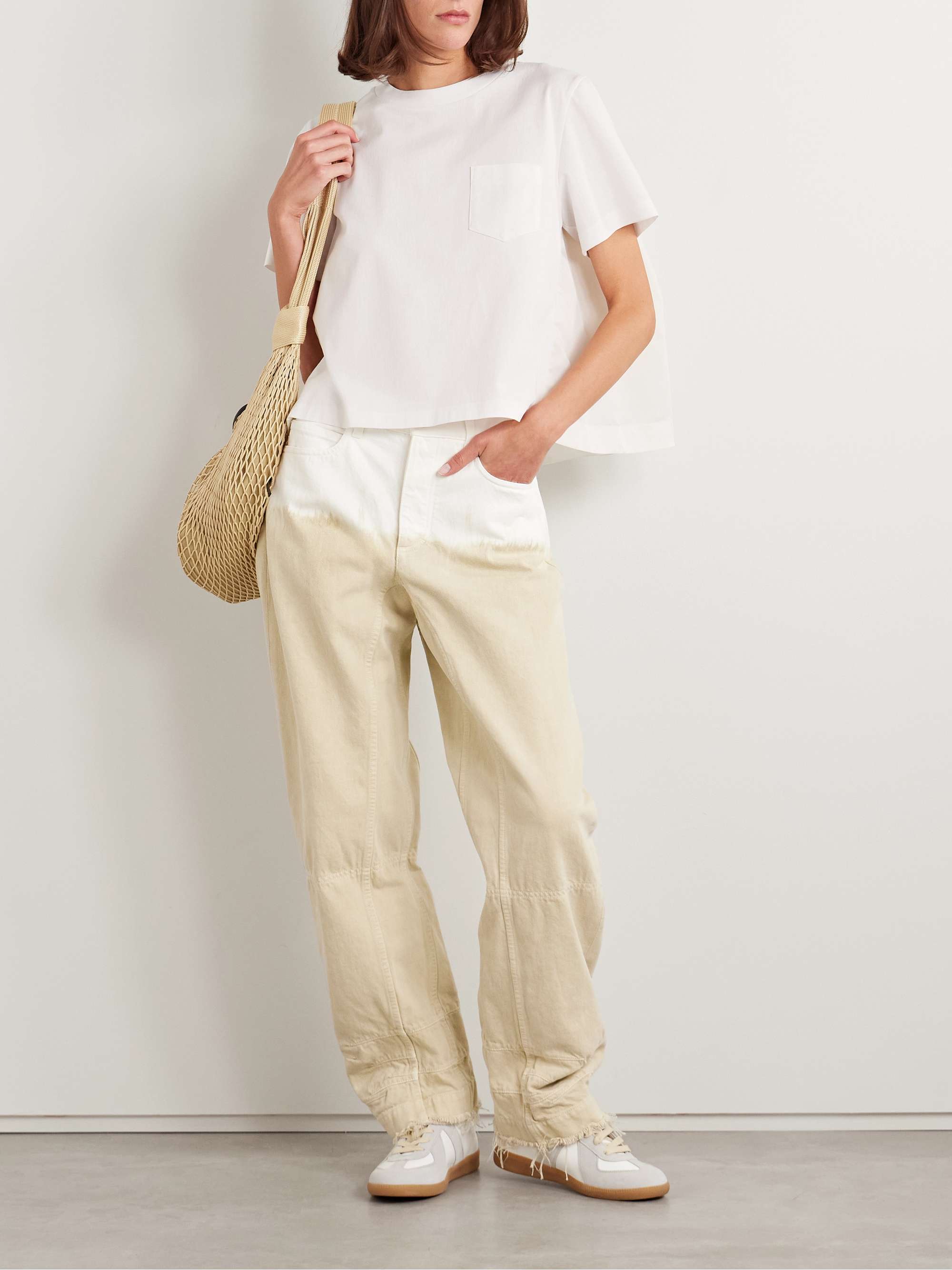 Paneled shell and cotton-jersey T-shirt view