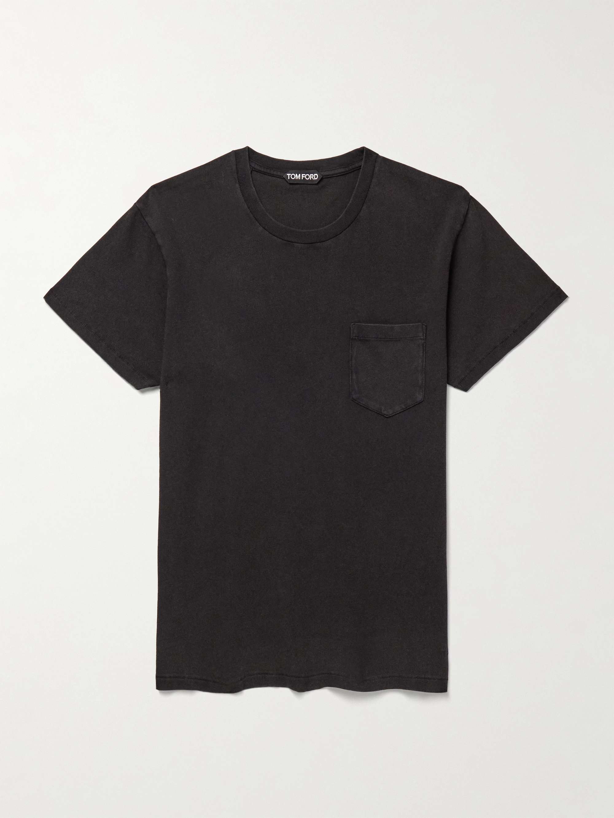 Slim-Fit Cold-Dyed Cotton T-Shirt view