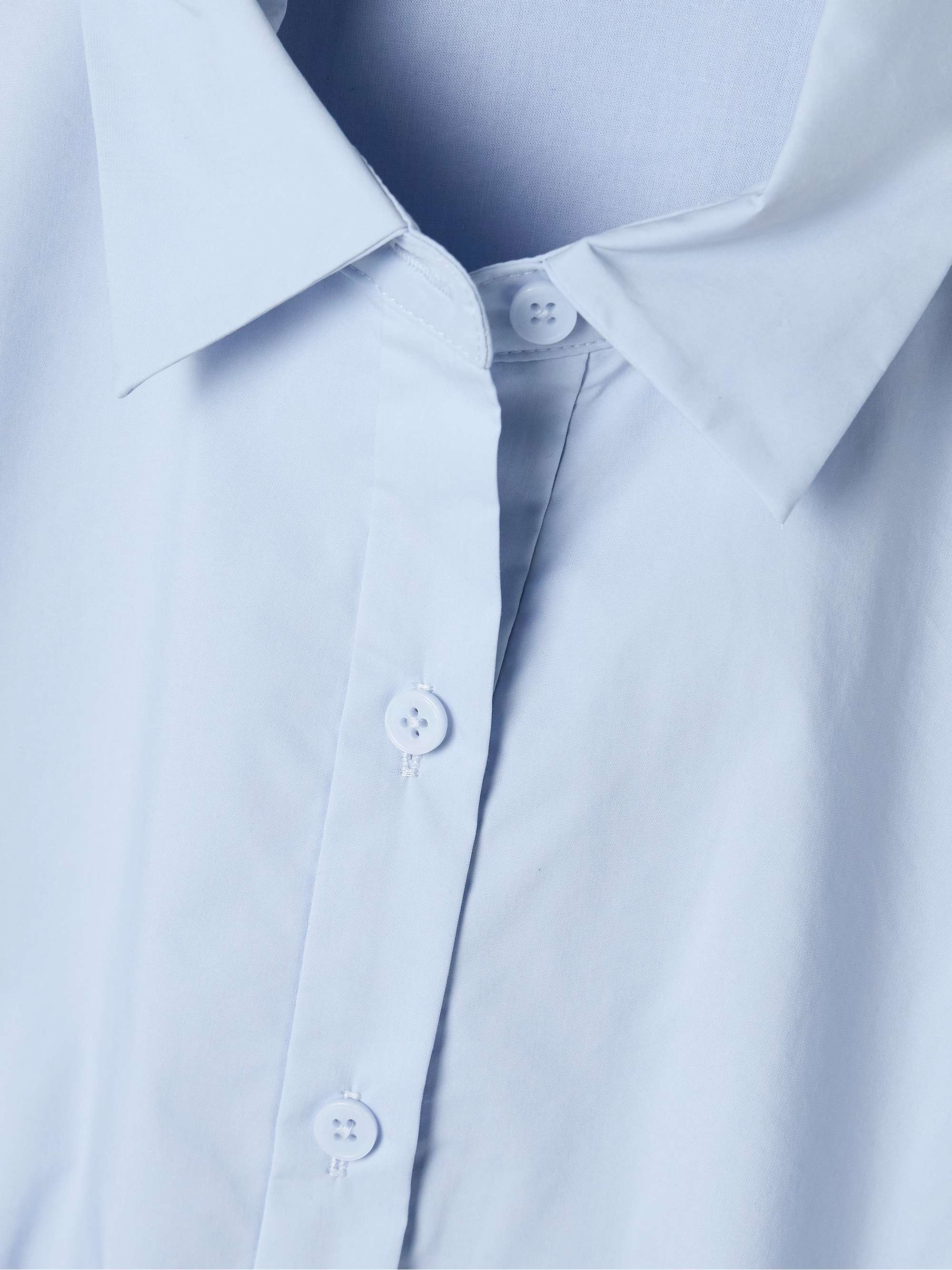 Cleo pleated cotton-blend mini shirt dress view
