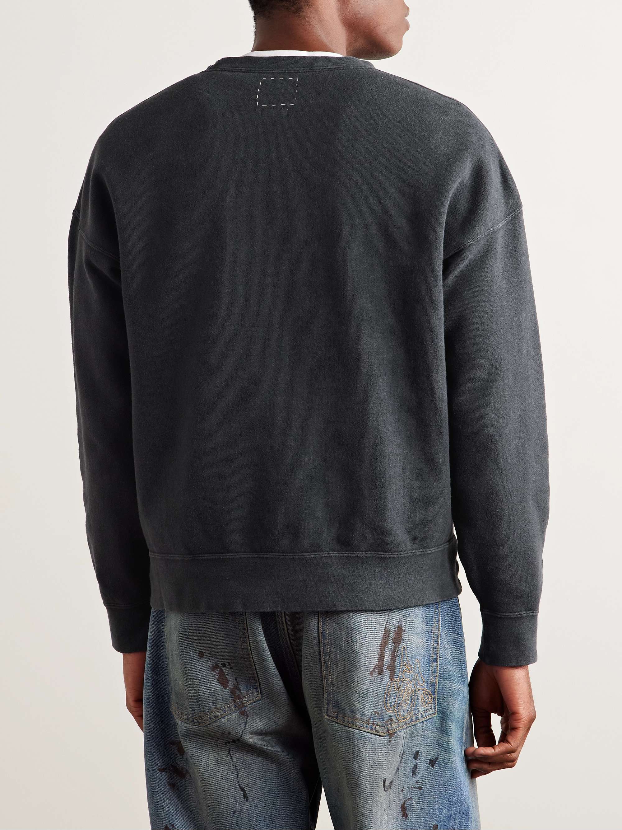 Jumbo SB Garment-Dyed Cotton and Nylon-Blend Jersey Sweatshirt view