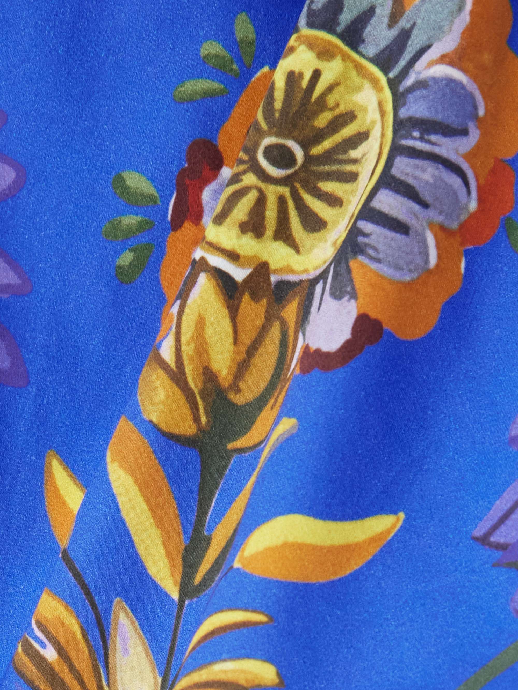 Didi cropped floral-print cotton-poplin top view