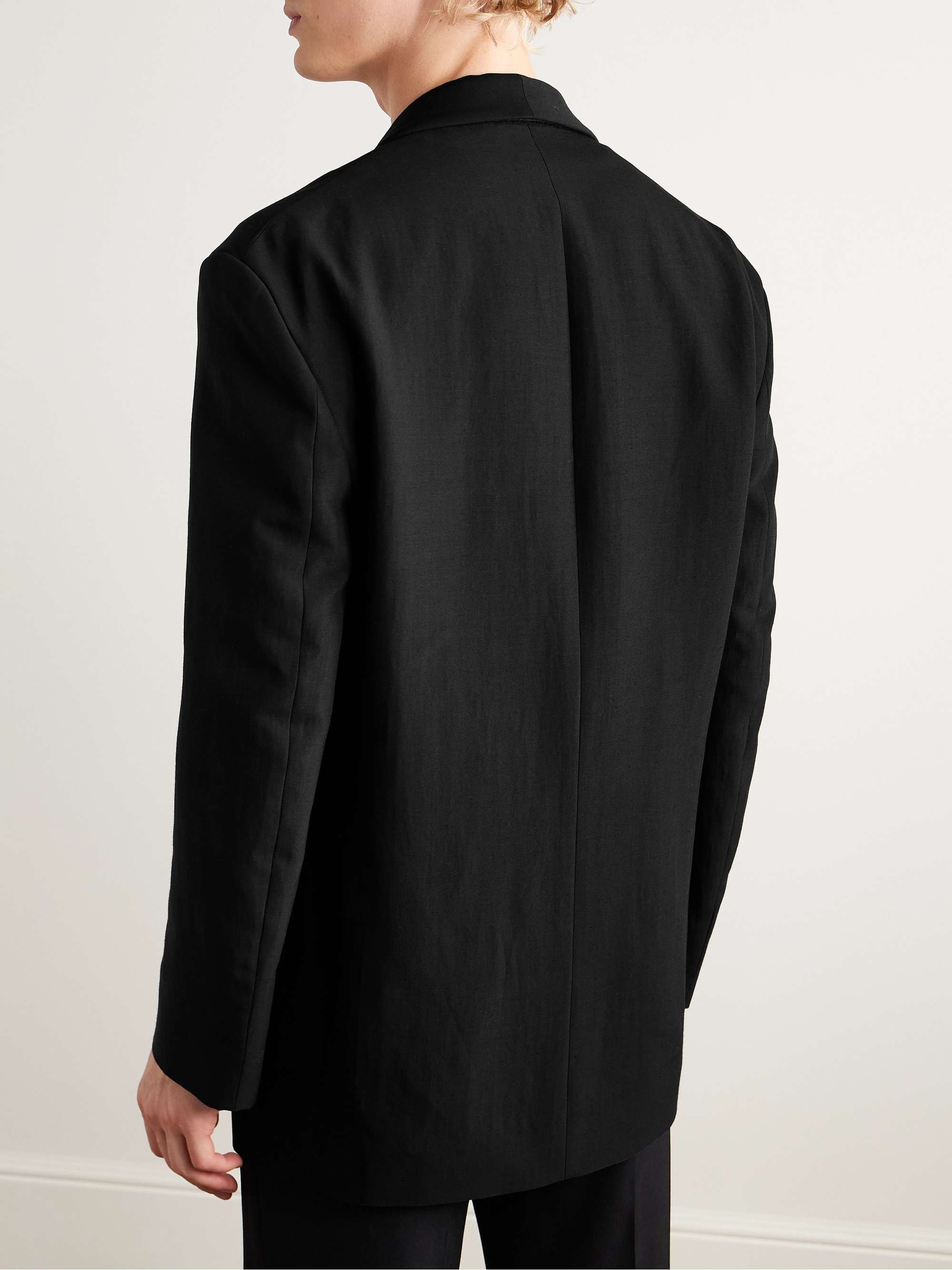 Manuel Shawl-Lapel Wool-Blend Suit Jacket view
