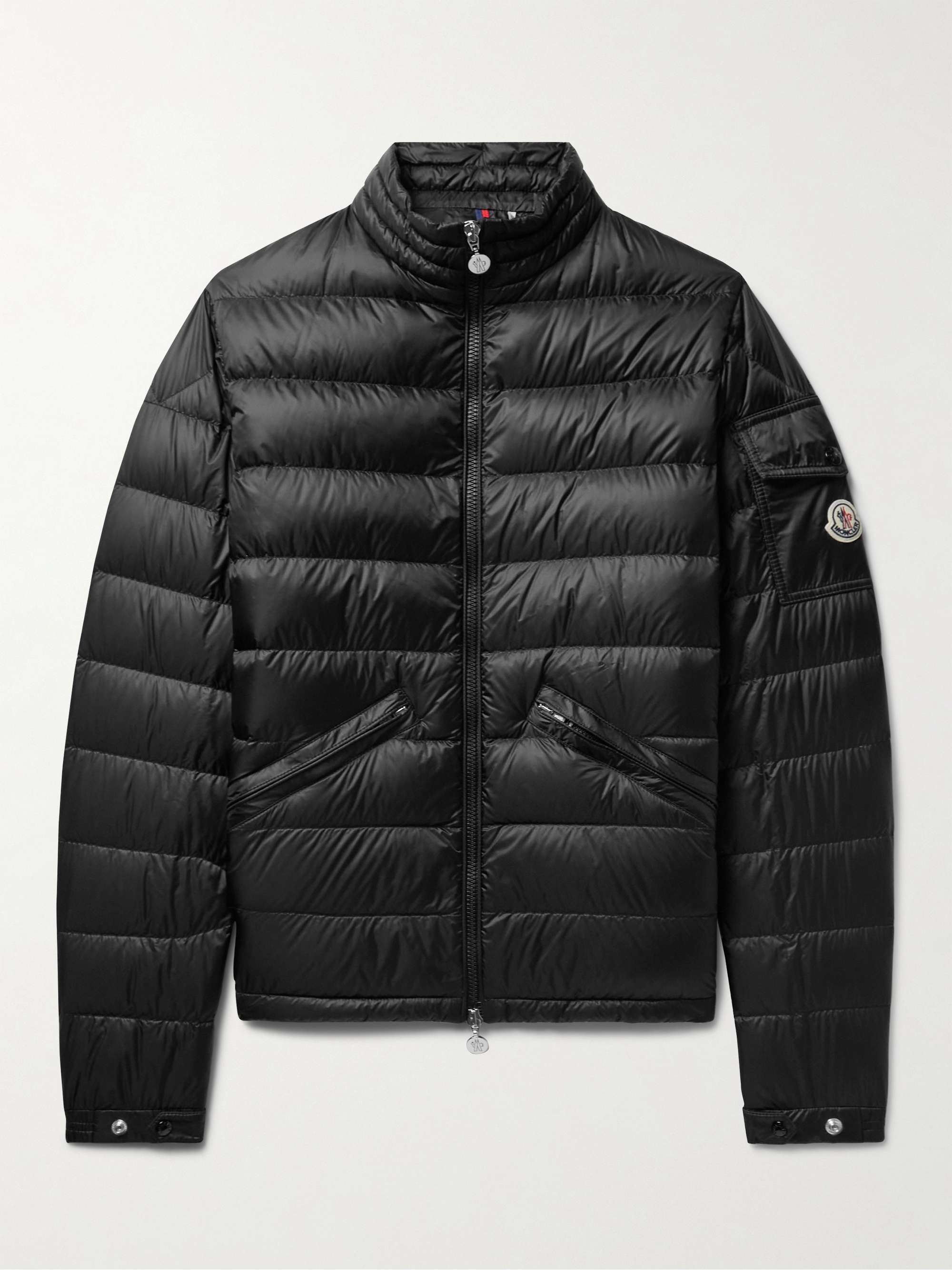 Agay Slim-Fit Logo-Appliquéd Quilted Nylon Down Jacket view