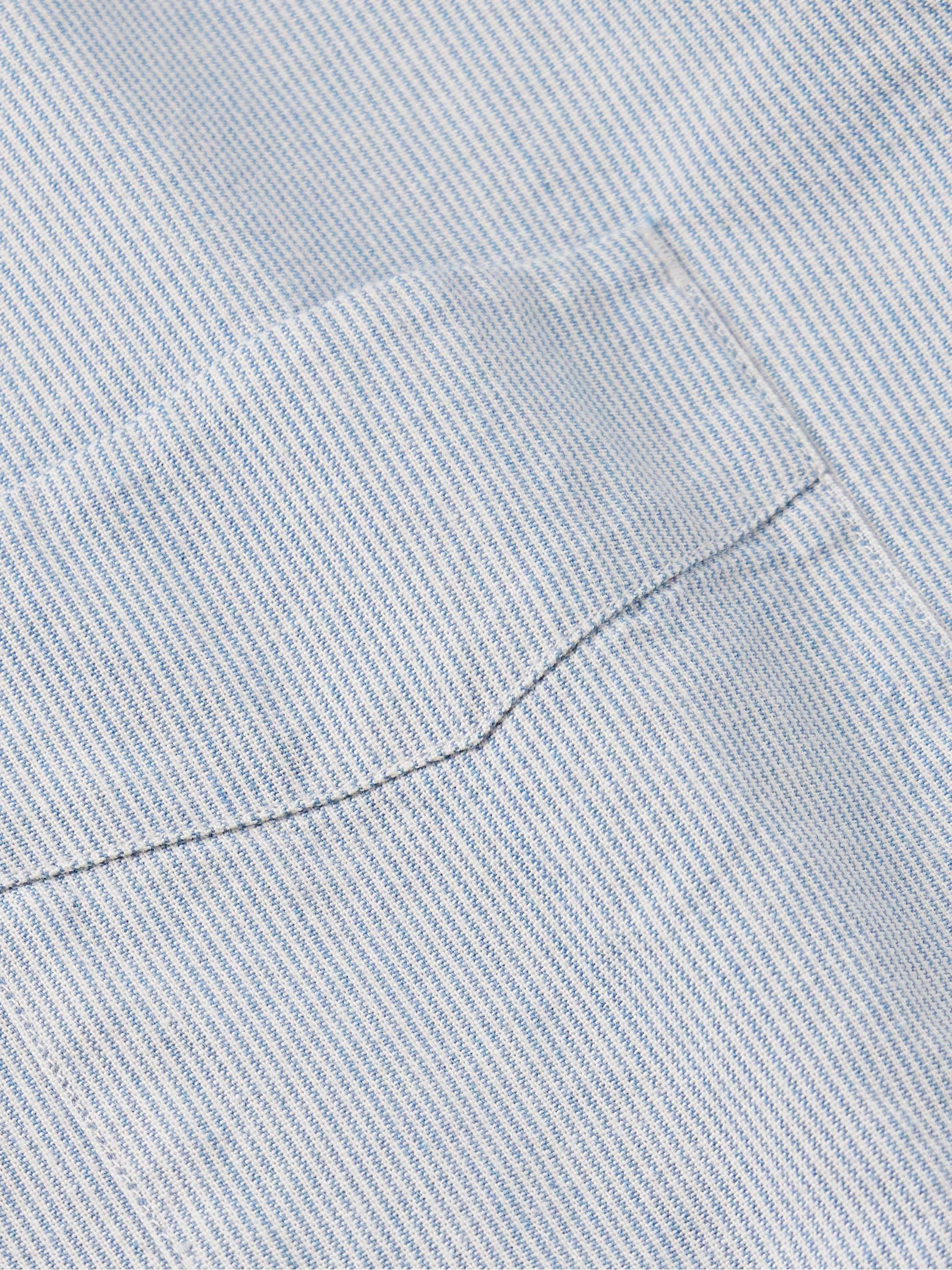 Bart Button-Down Collar Pinstriped Cotton Oxford Shirt view