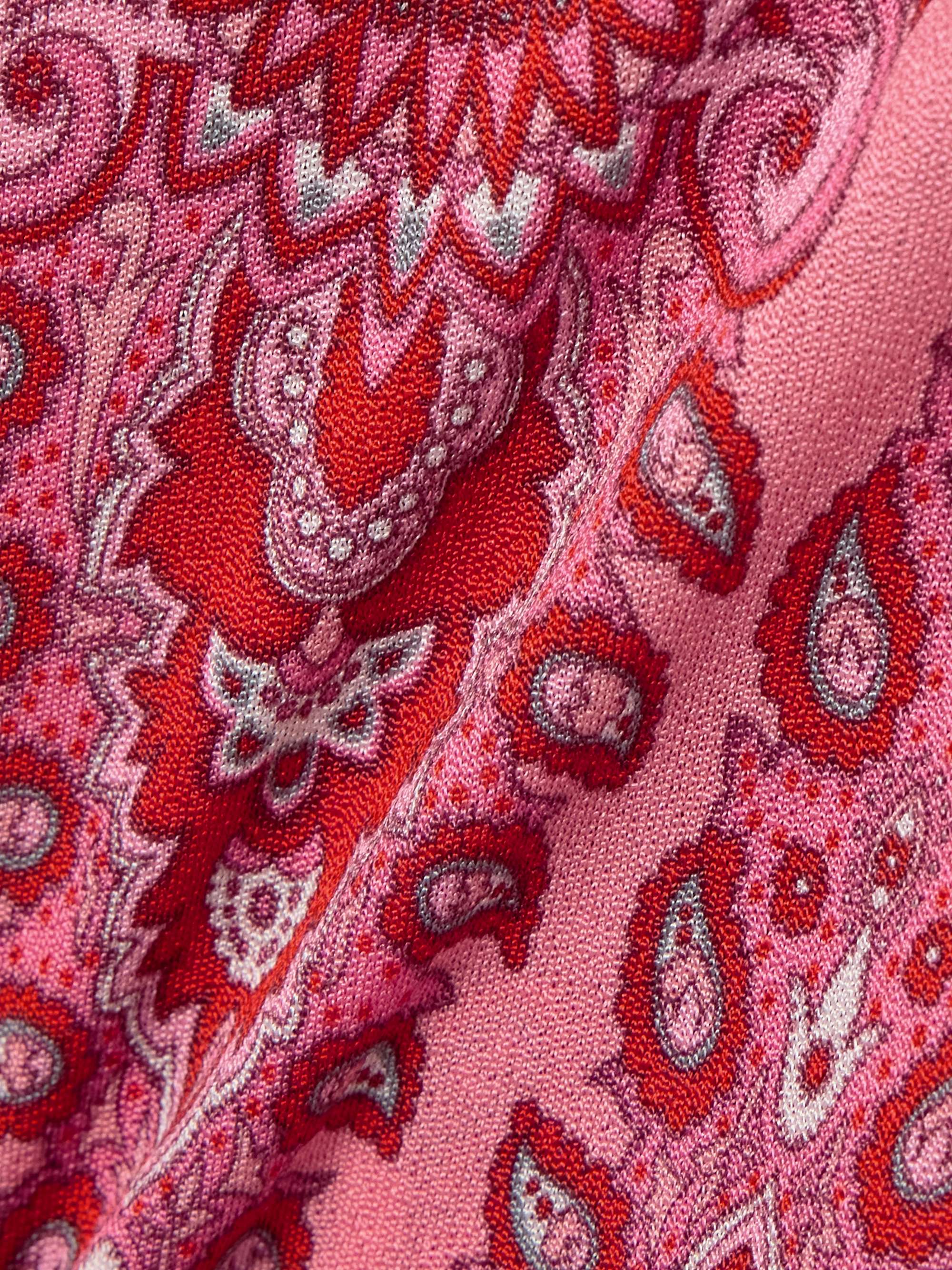 Printed knitted maxi dress view