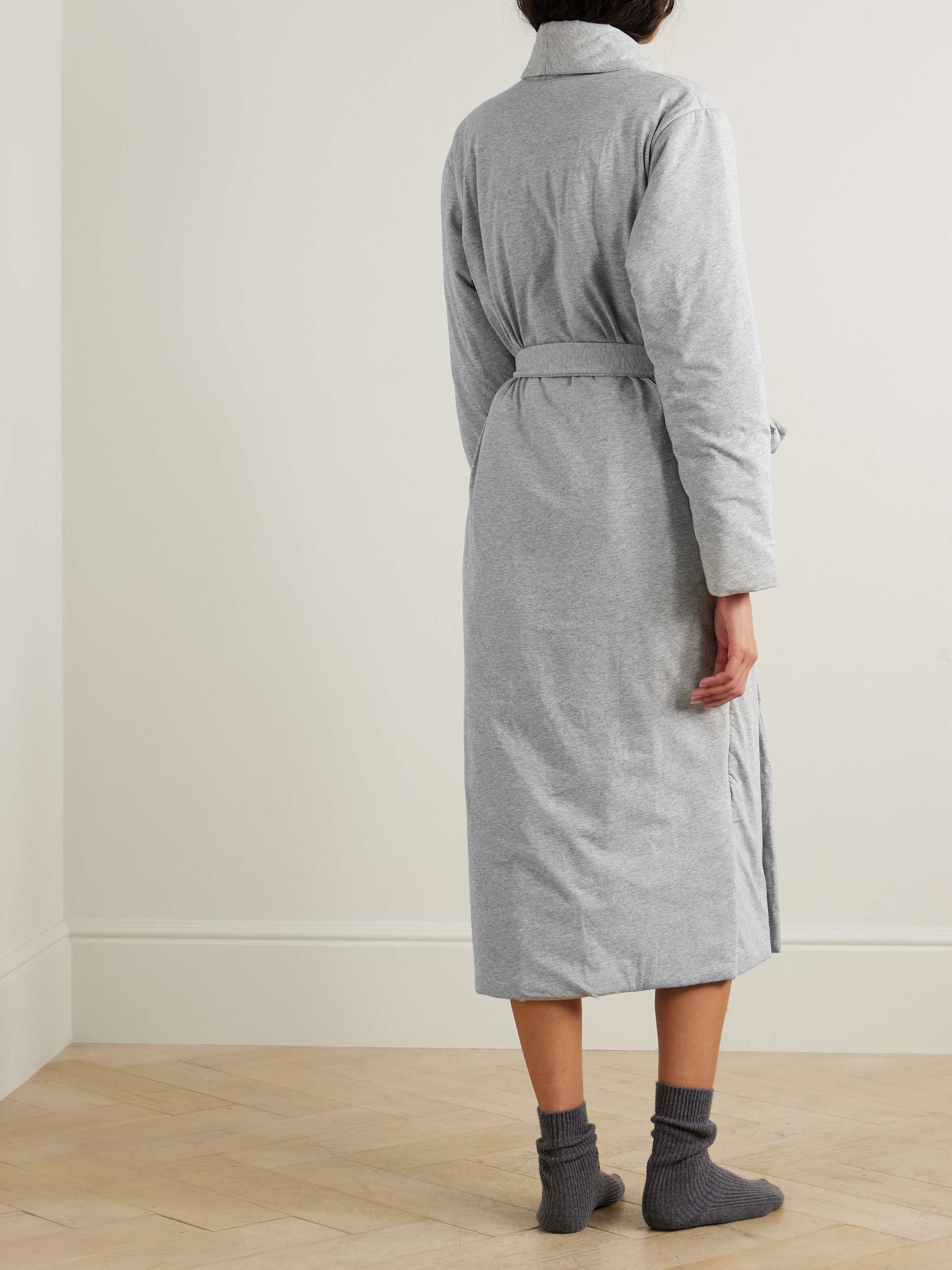 Oasis organic cotton-jersey robe view