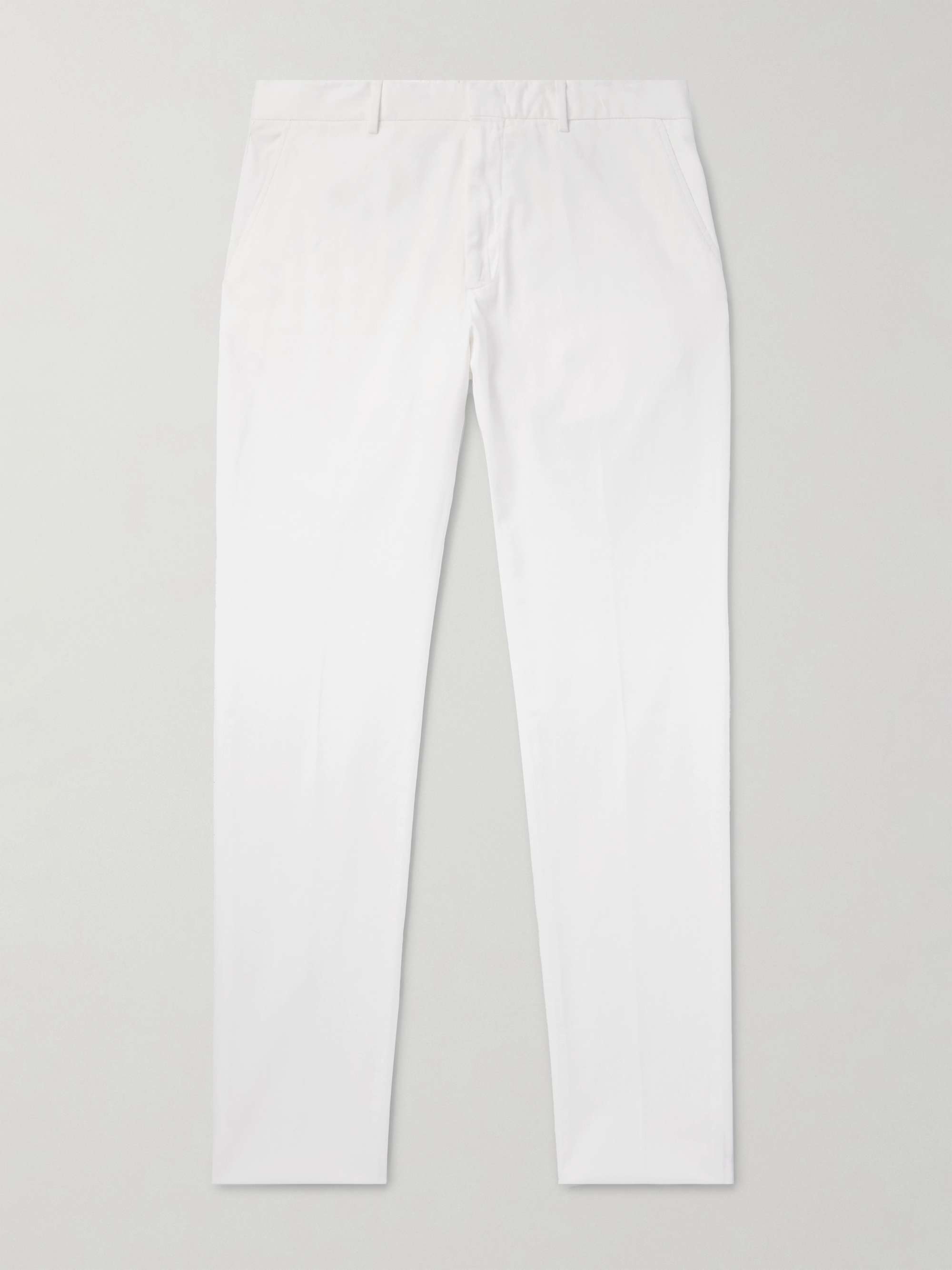 Straight-Leg Garment-Dyed Stretch-Cotton Twill Chinos view