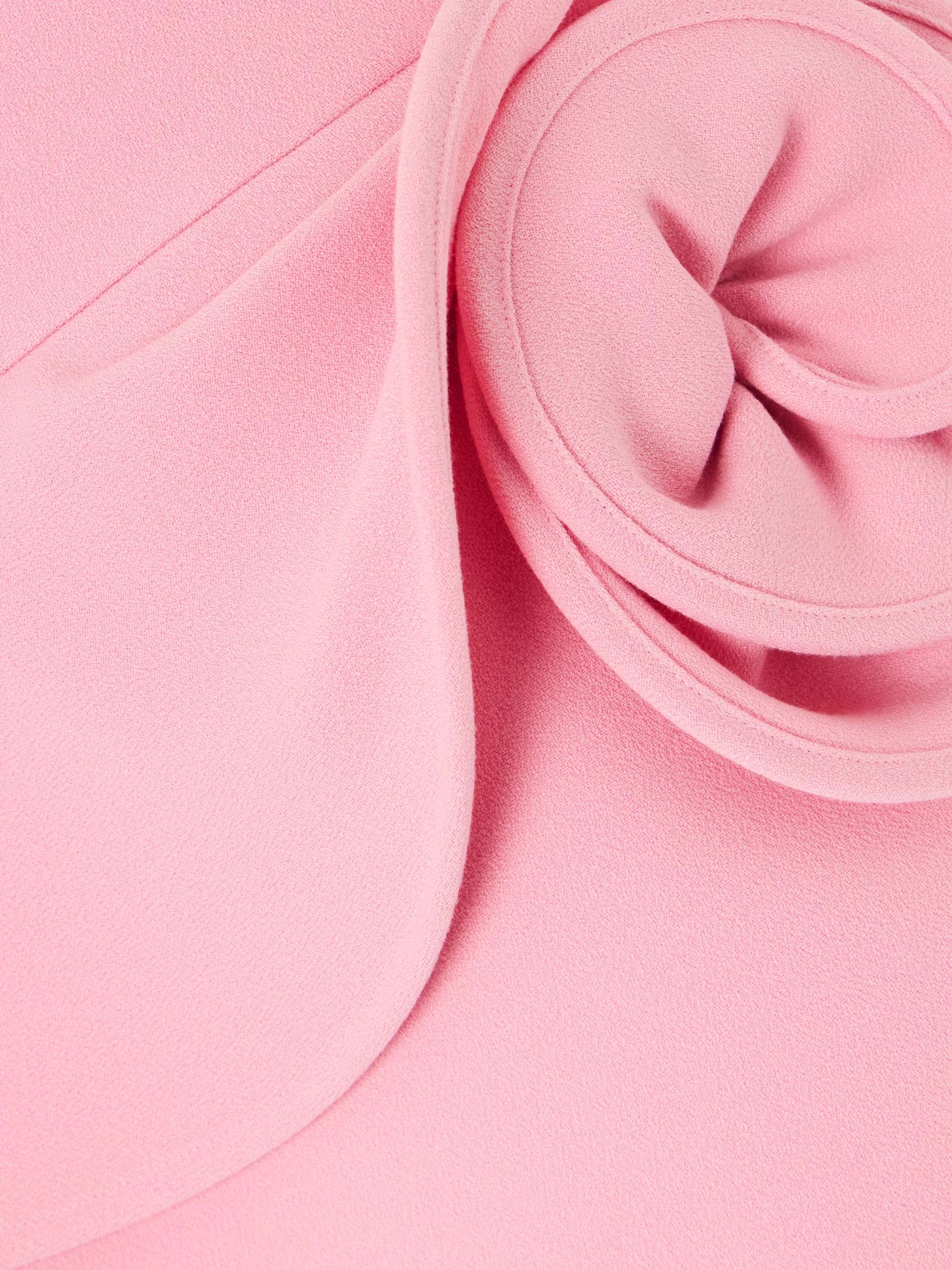 Appliquéd crepe mini dress view