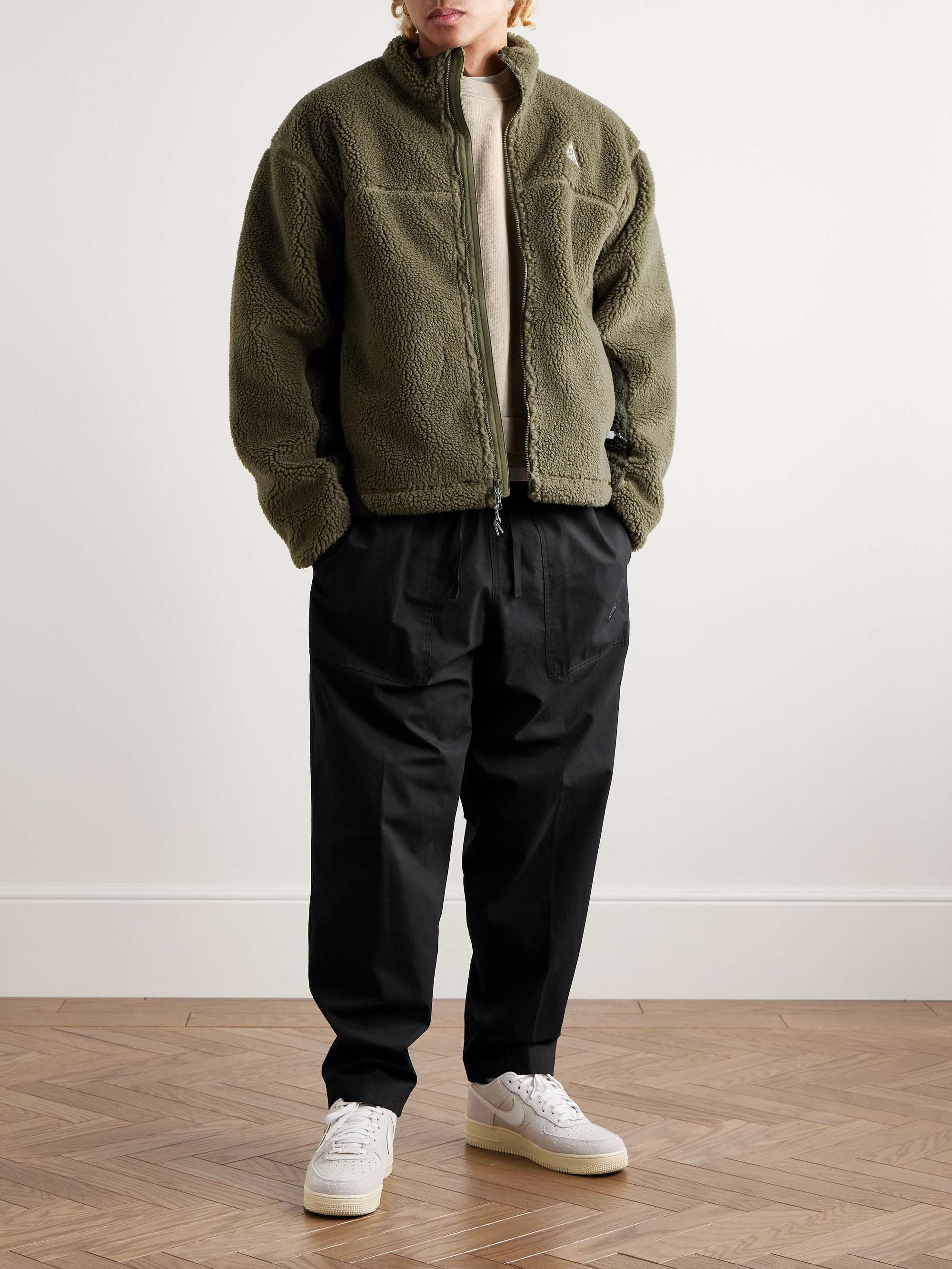 Club Barcelona Tapered Cotton-Poplin Drawstring Trousers view