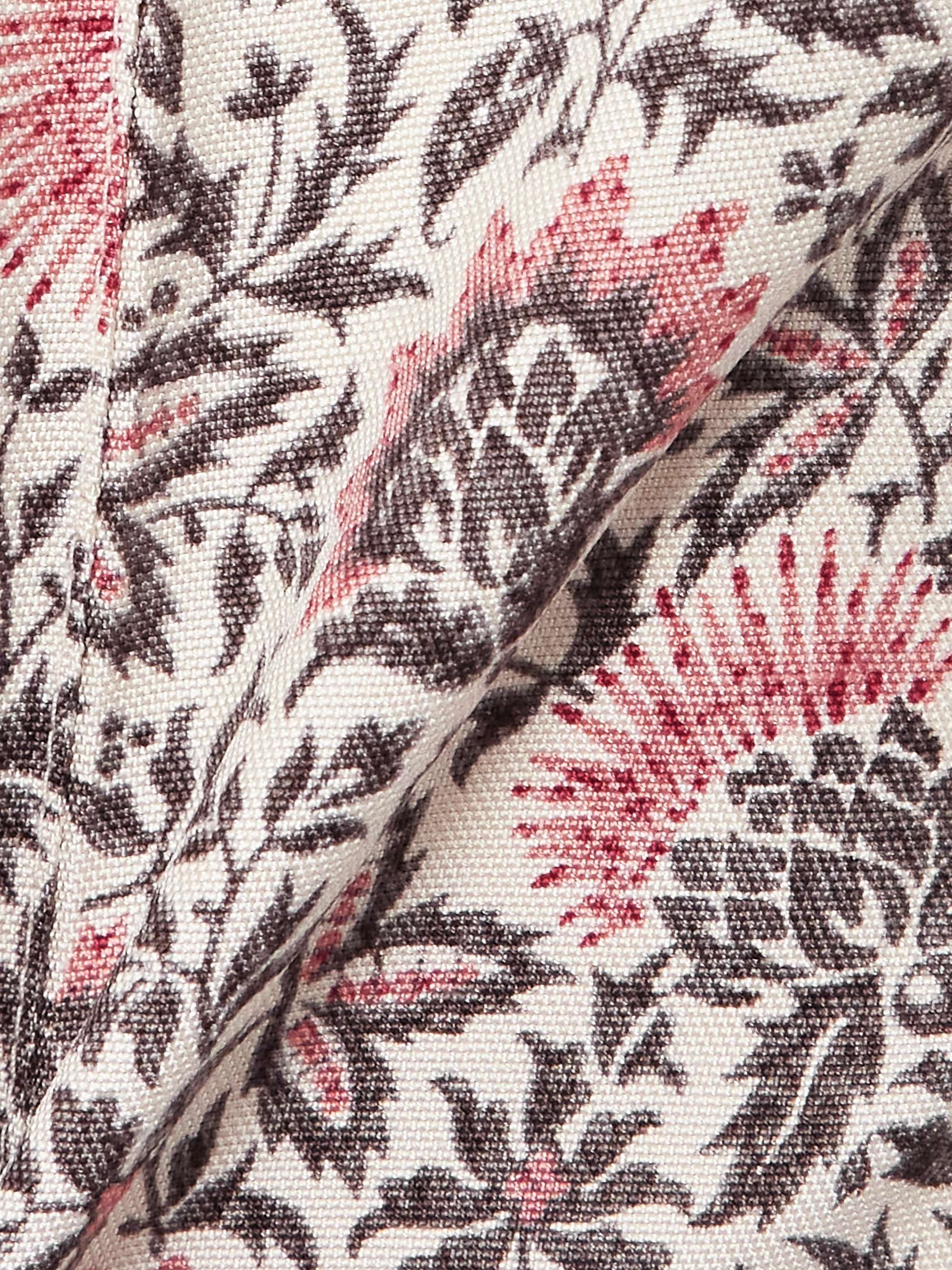 Dan floral-print silk tapered pants view
