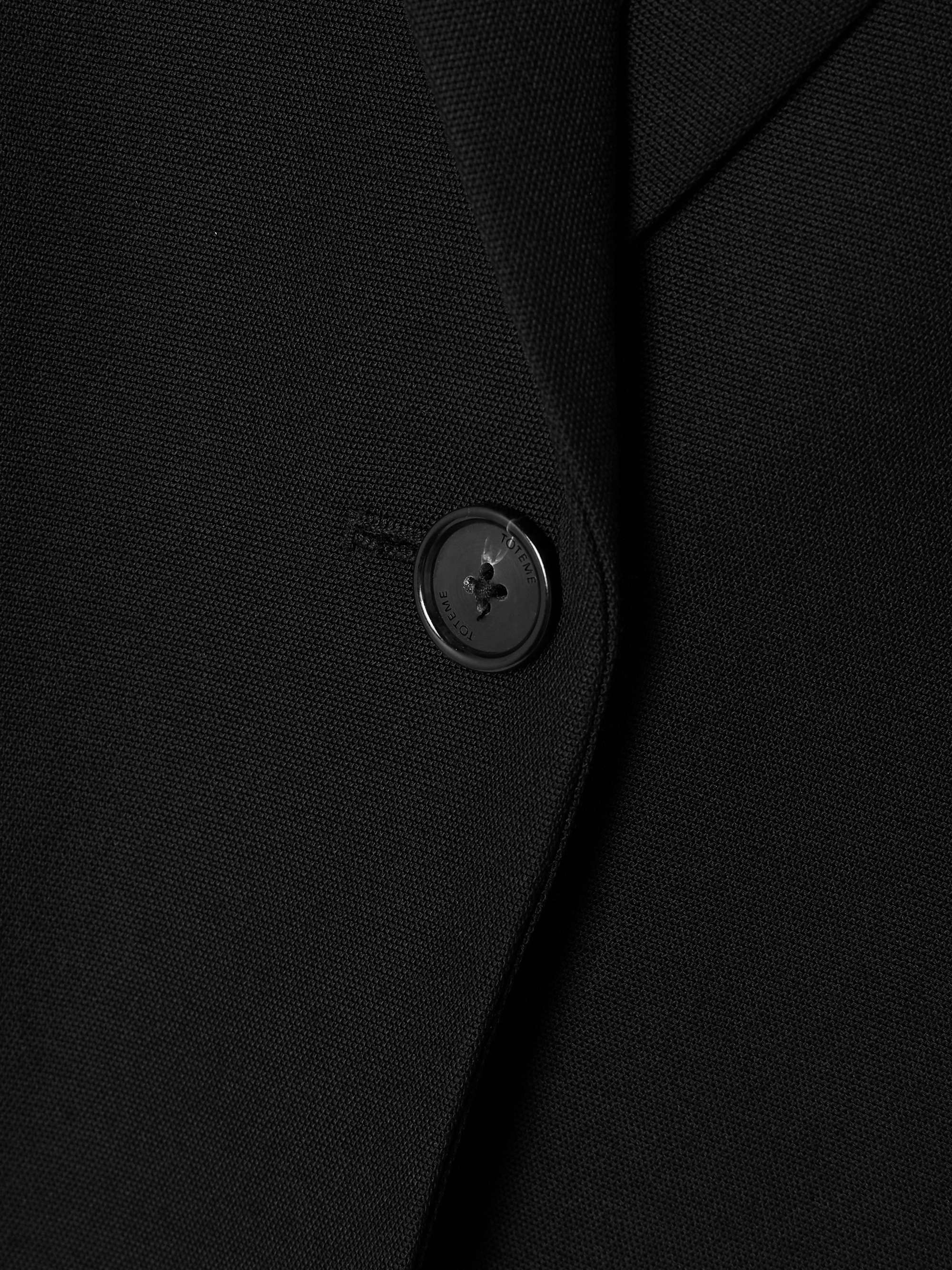 Oversized recycled grain de poudre blazer view