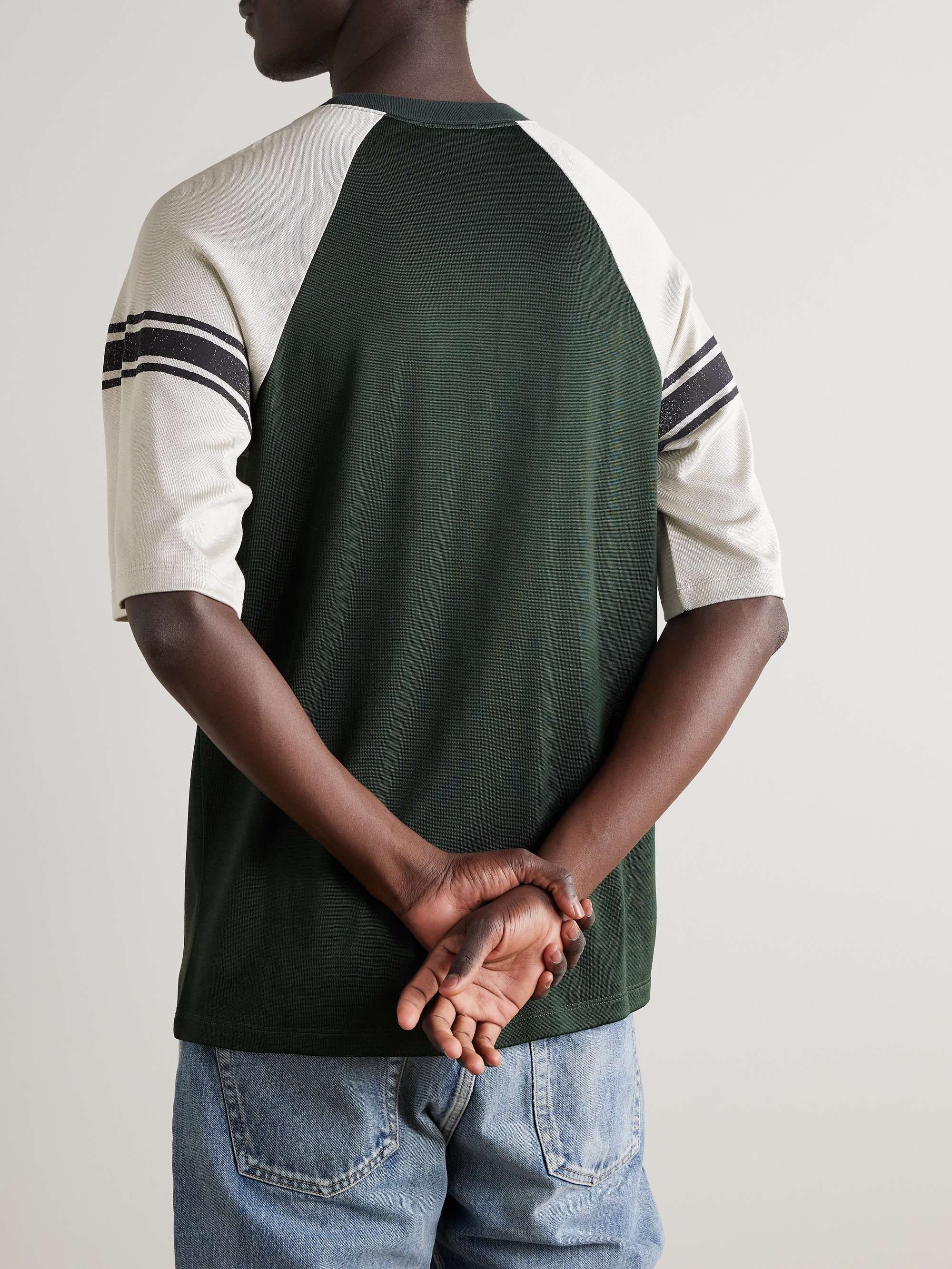 Printed Colour-Block Jersey T-Shirt view