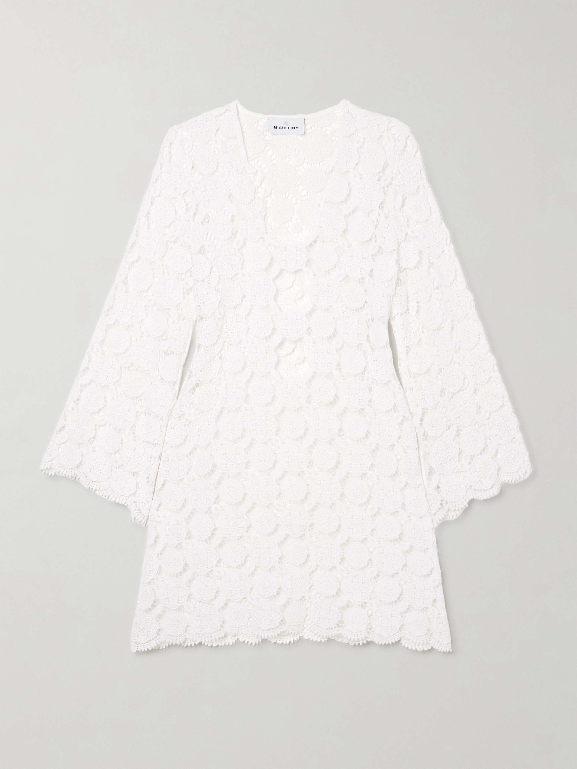 Yesenia cutout guipure lace cotton coverup view