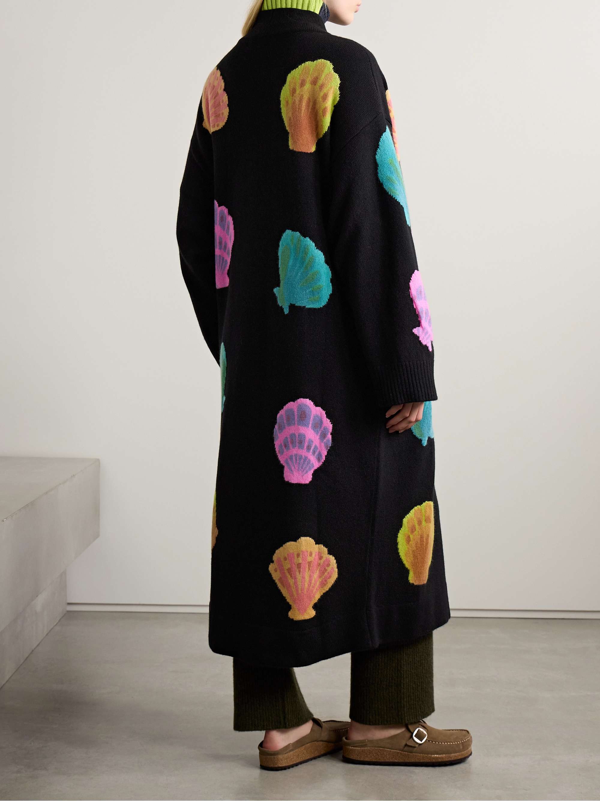 Cashmere-jacquard cardigan view