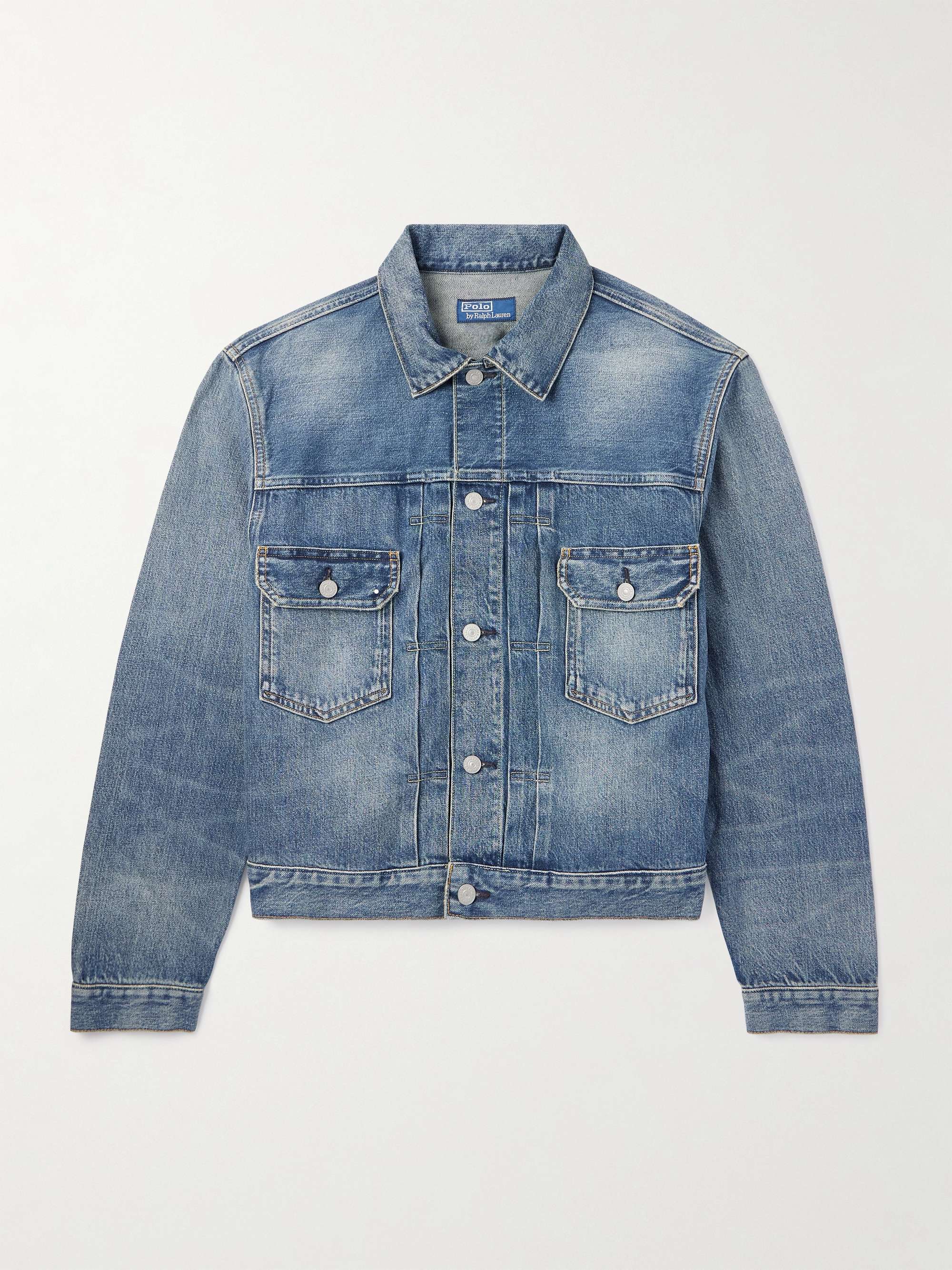 Cropped Denim Trucker Jacket view