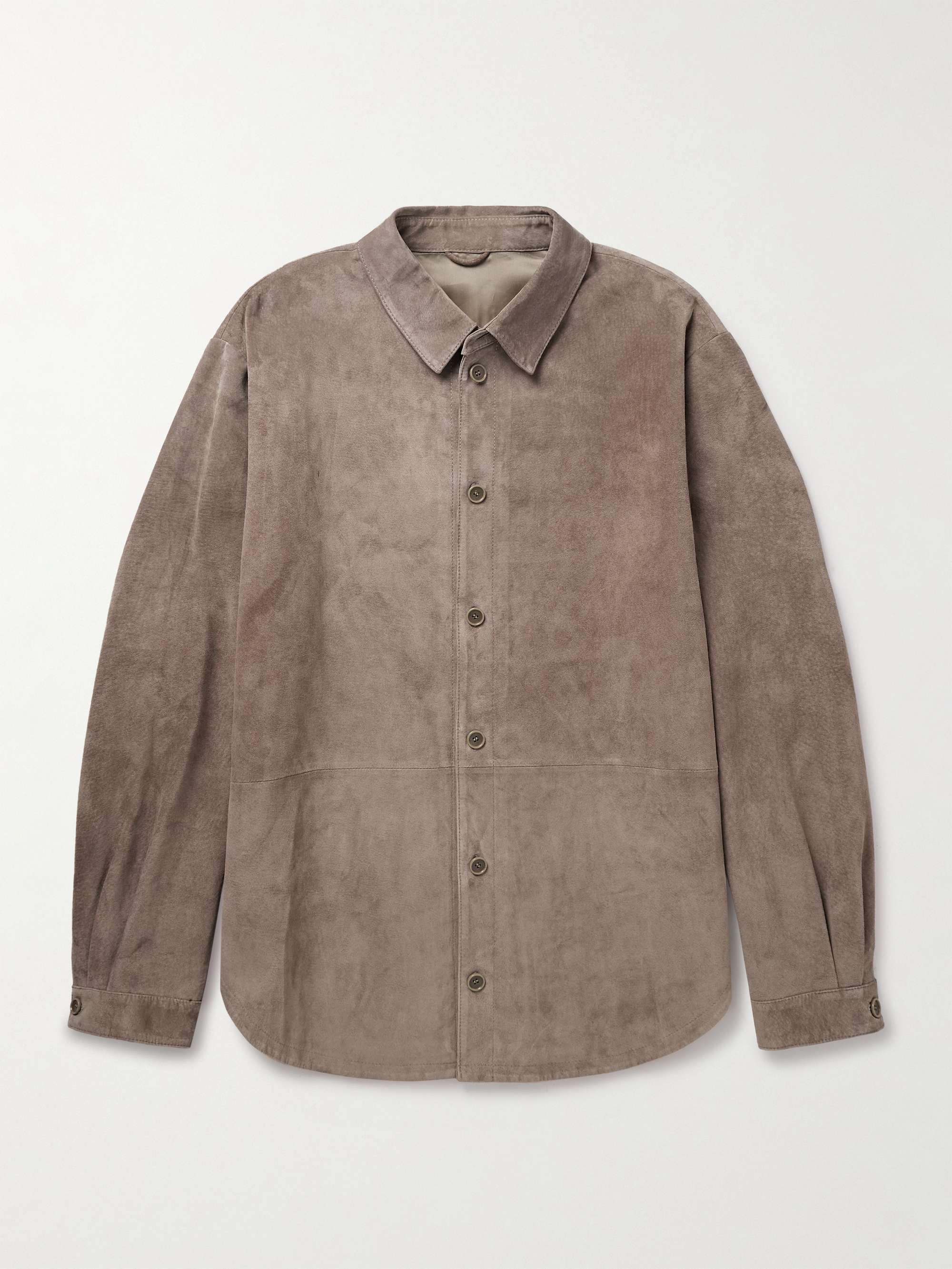 Oversized Suede Shirt view