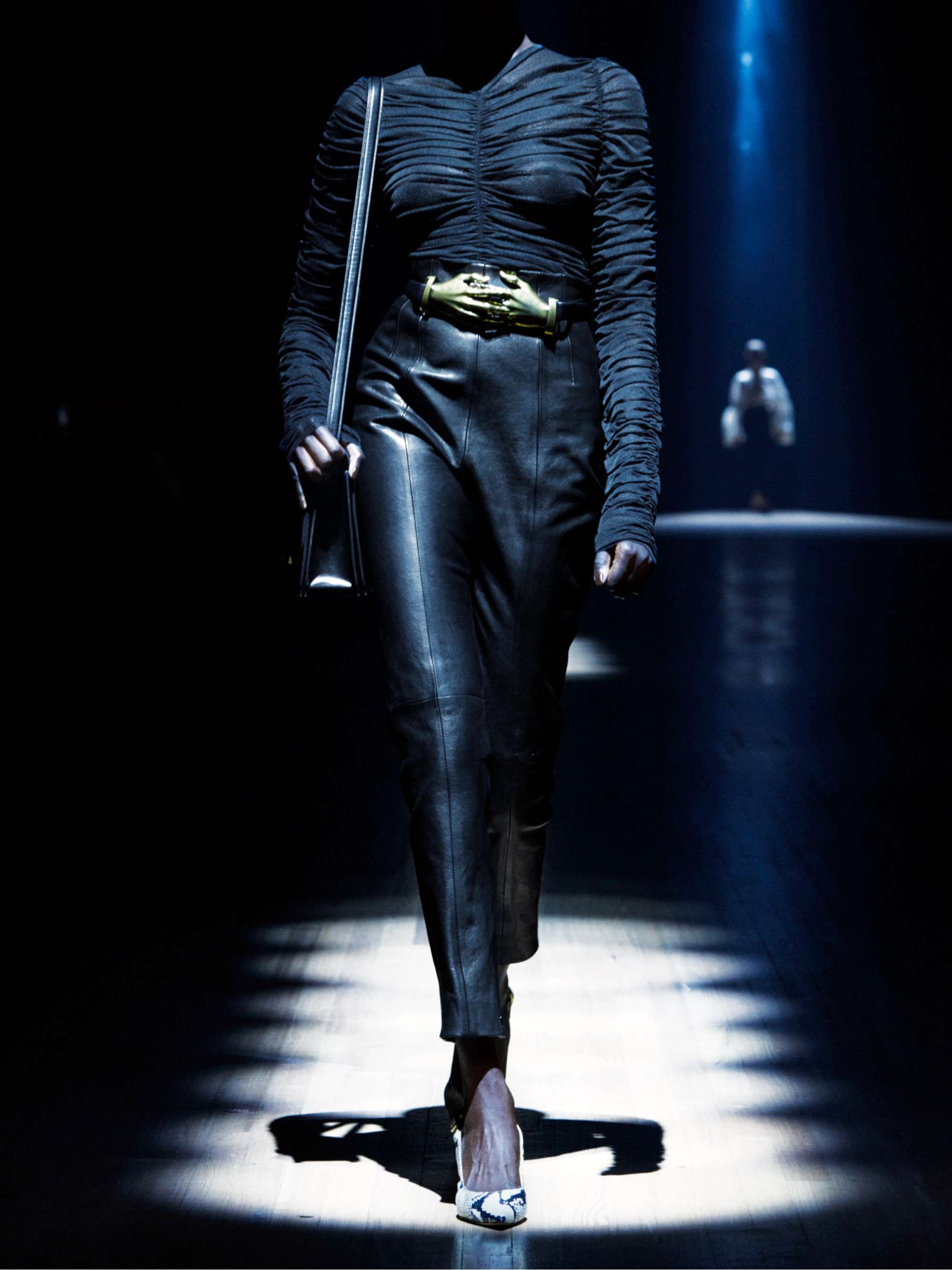 Lenn high-rise leather pants view