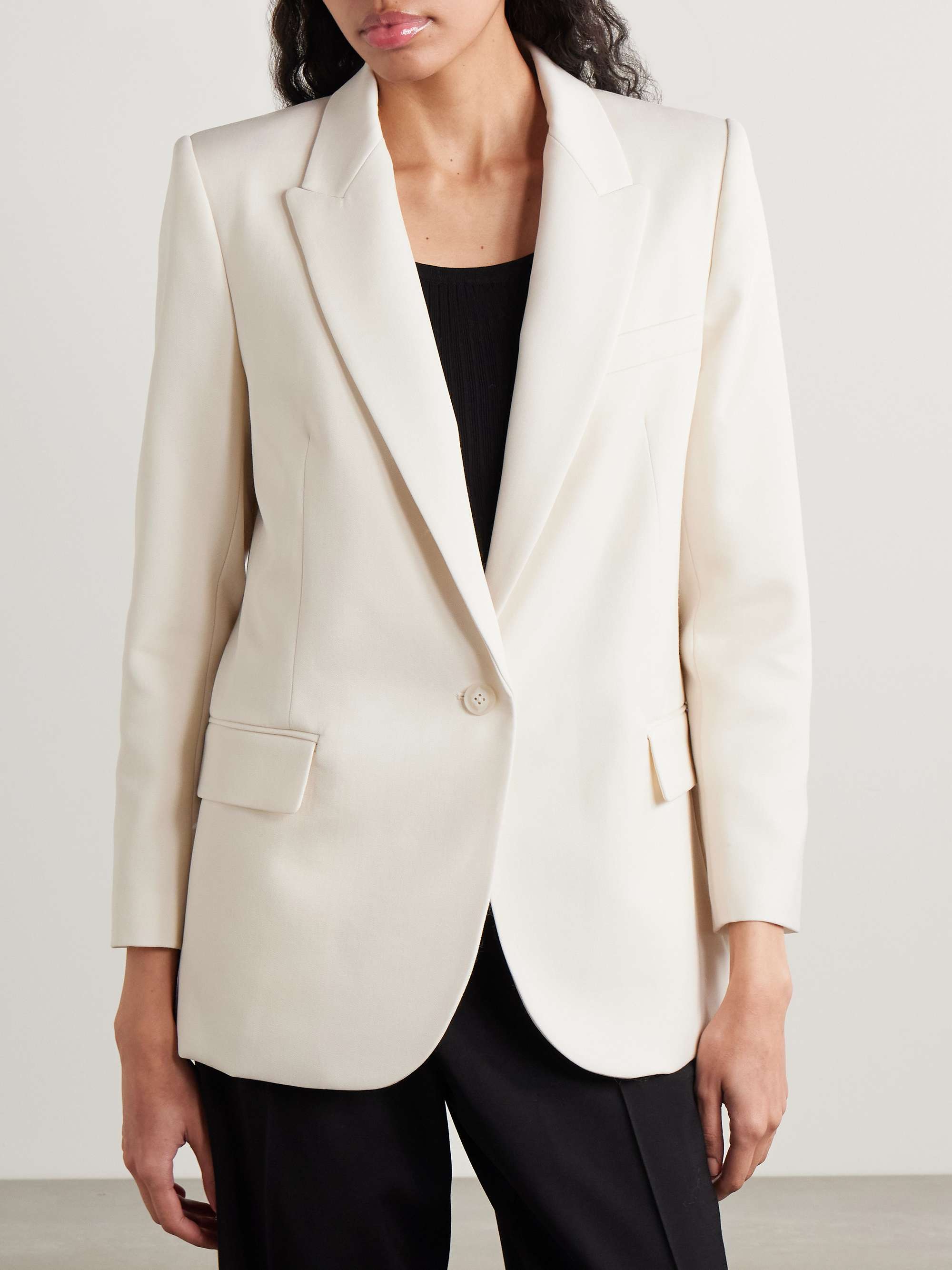 Diane wool-twill blazer view
