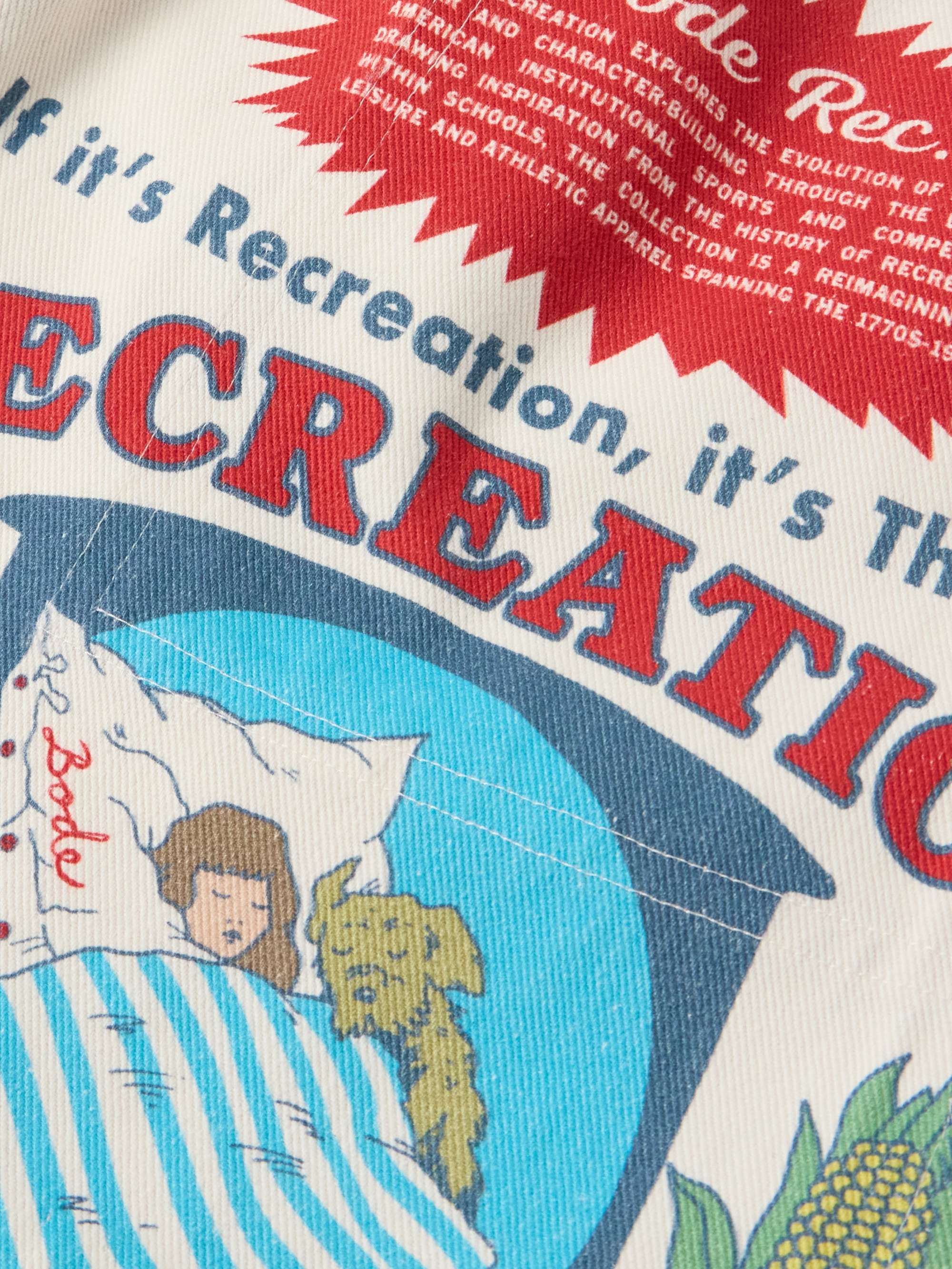 Rec. Enrichment Straight-Leg Printed Cotton-Twill Shorts view