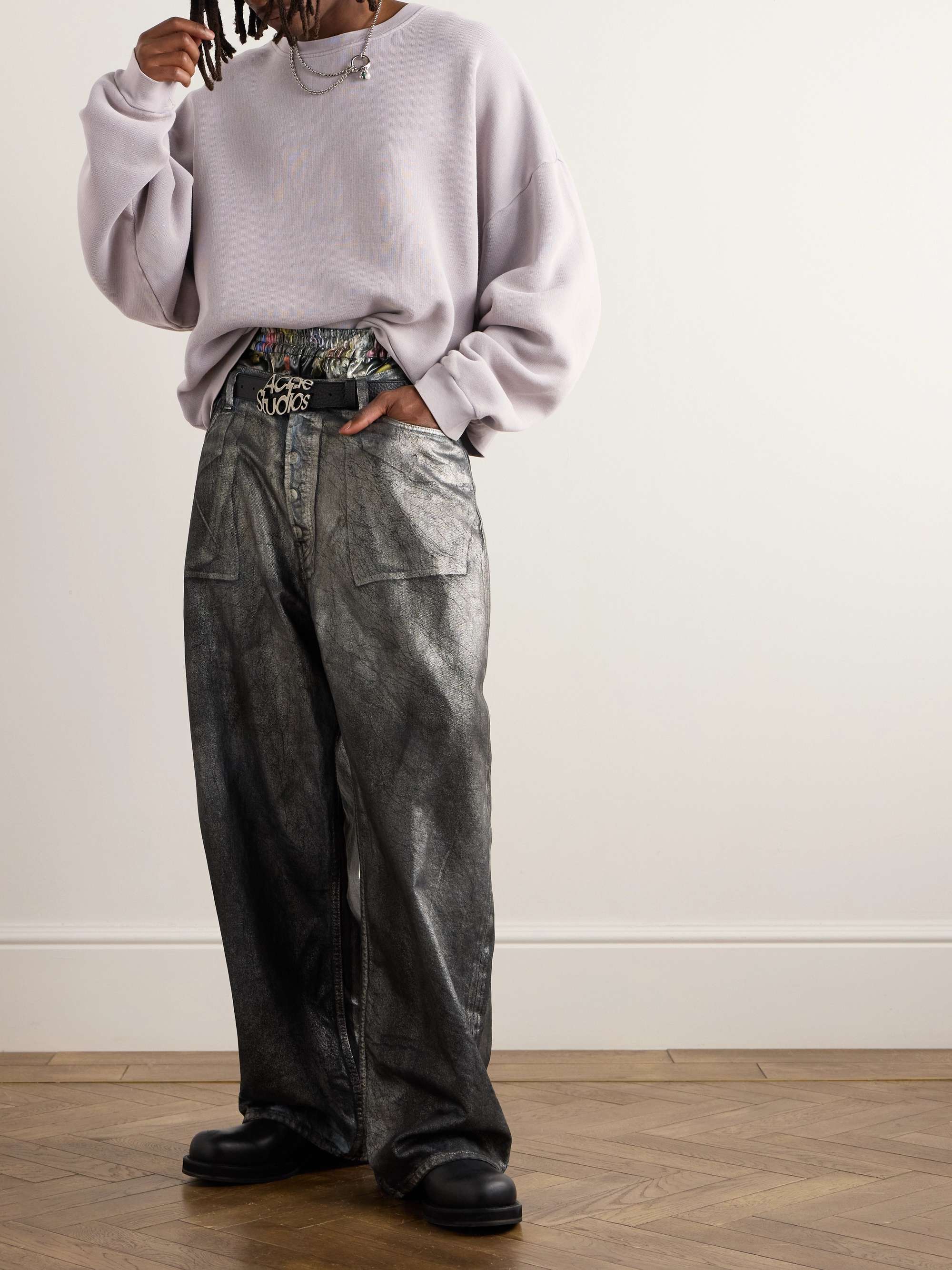 Fester Garment-Dyed Cotton-Jersey Sweatshirt view