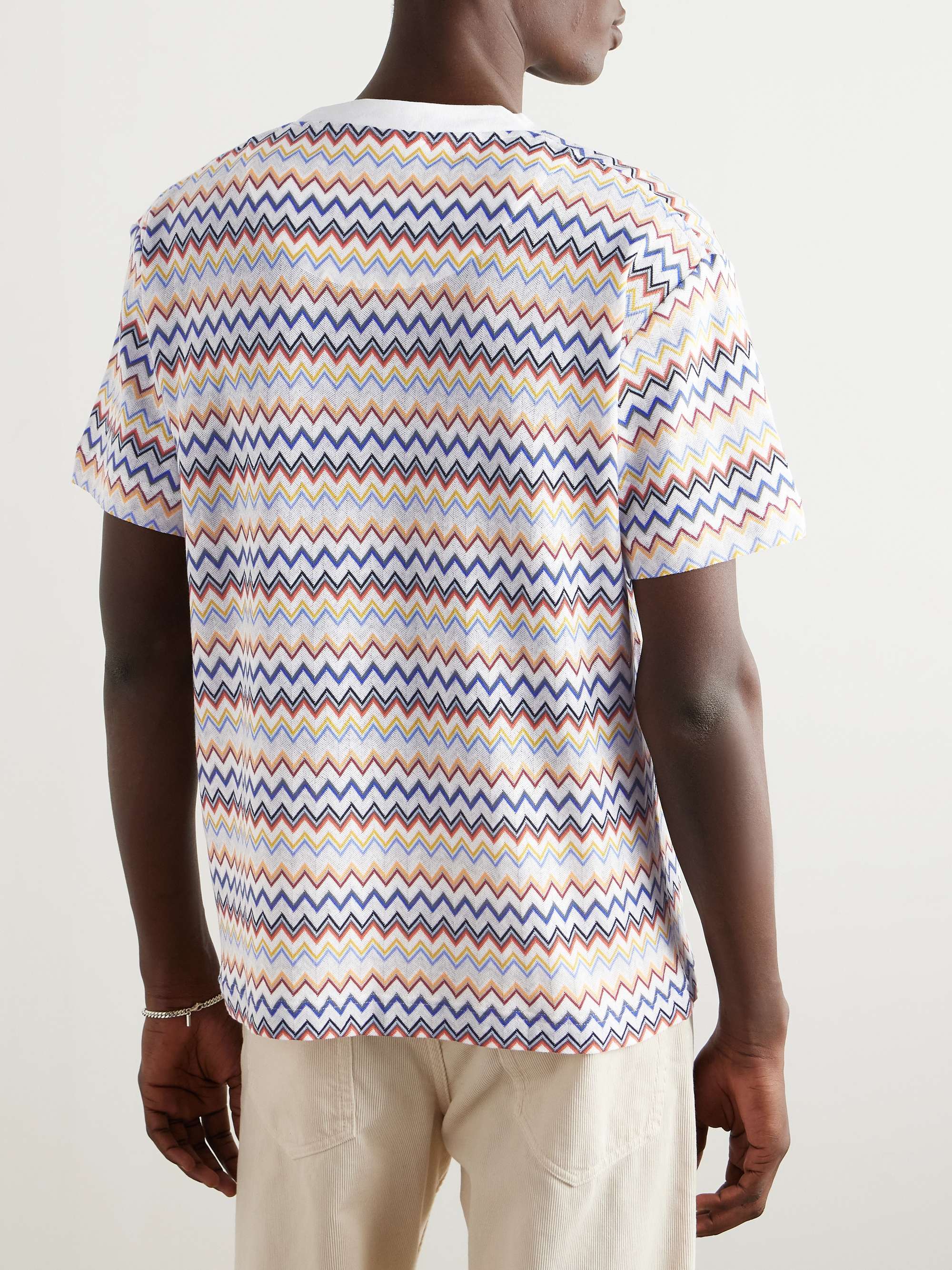 Crochet-Knit Cotton T-Shirt view
