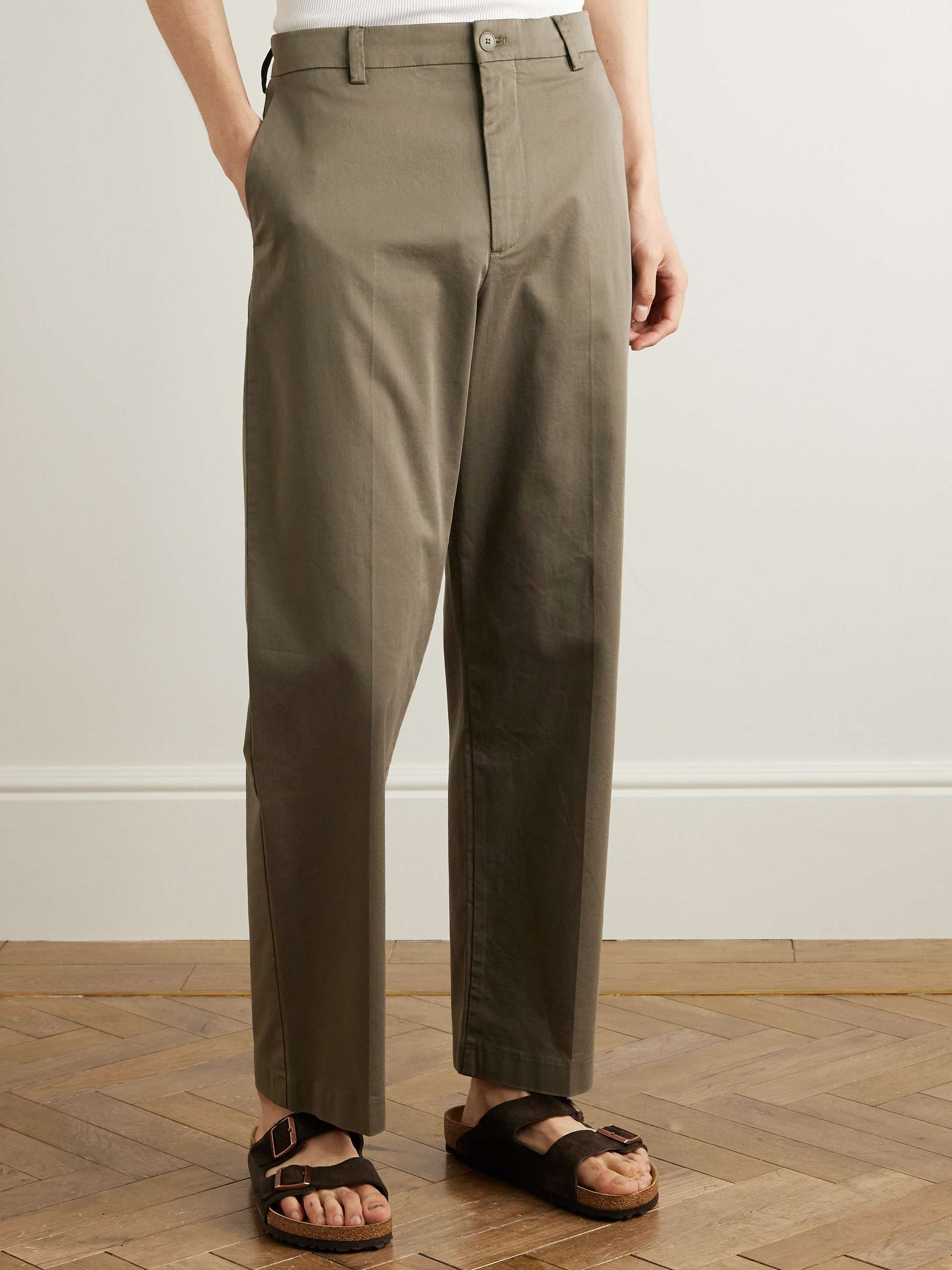 Paw 1804 Straight-Leg Organic Cotton-Blend Trousers view