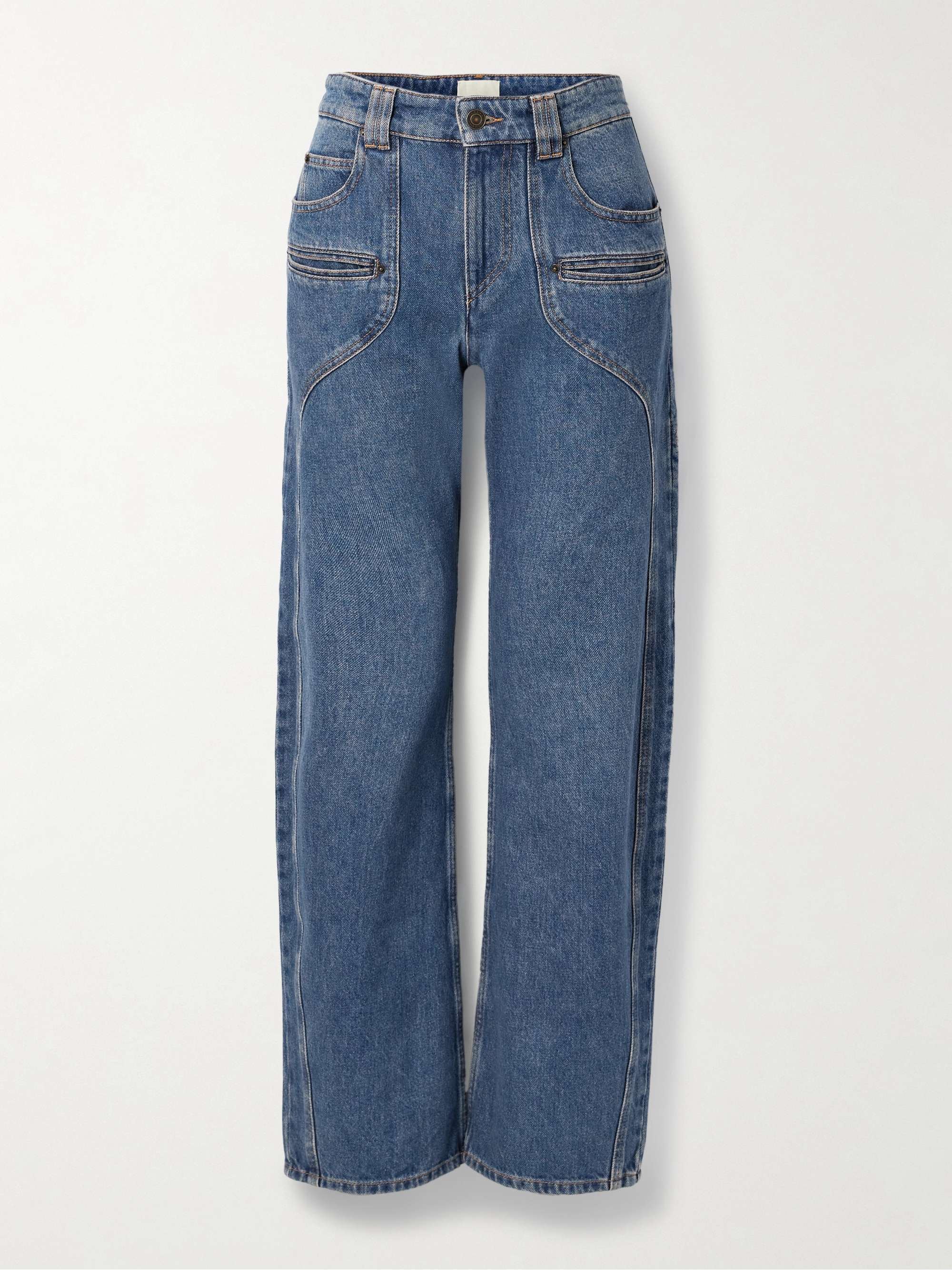 Betiane high-rise straight-leg jeans view