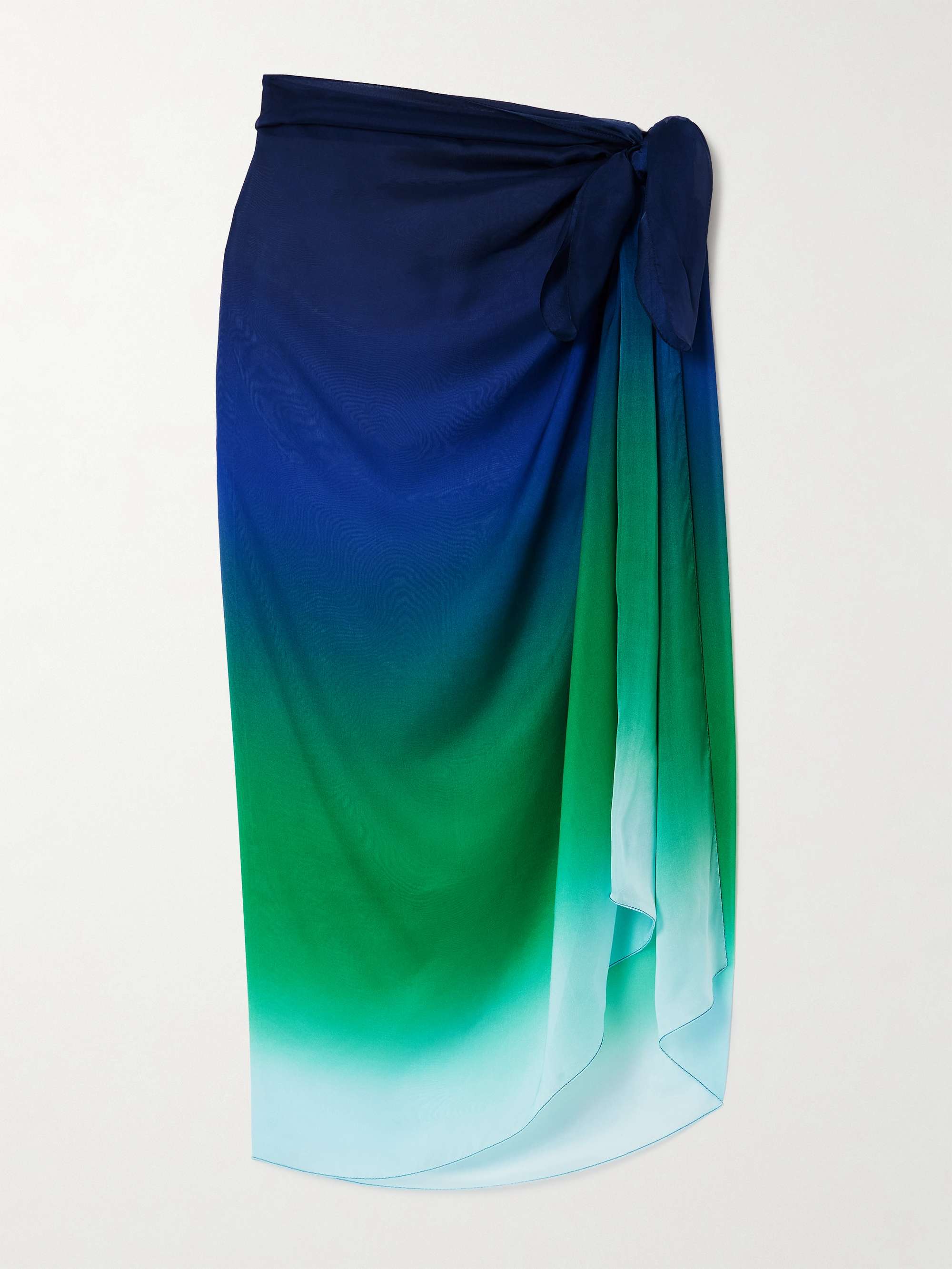 Dégradé silk-chiffon pareo view